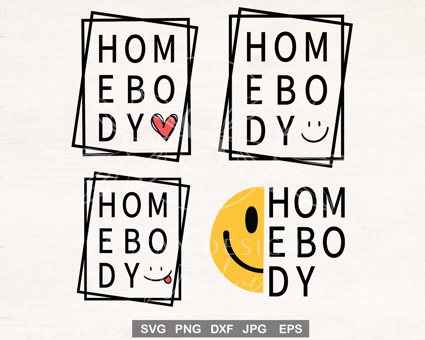 Homebody smile face svg bundle, Weekend Quotes svg, Introvert mom life, Gift for mom SVG, SVG files for Cricut, PNG sublimation