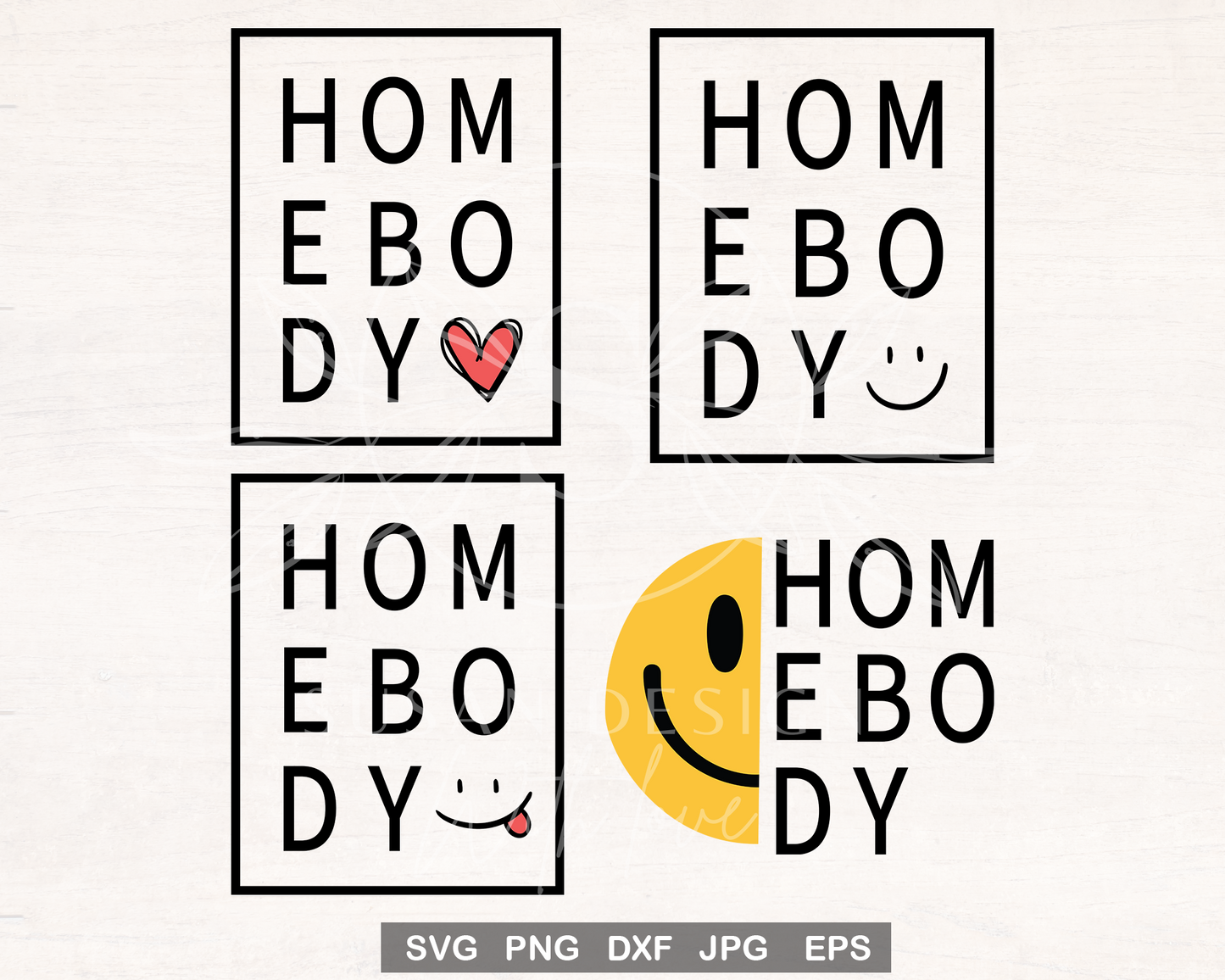 Homebody smile face svg bundle, Weekend Quotes svg, Introvert mom life, Gift for mom SVG, SVG files for Cricut, PNG sublimation