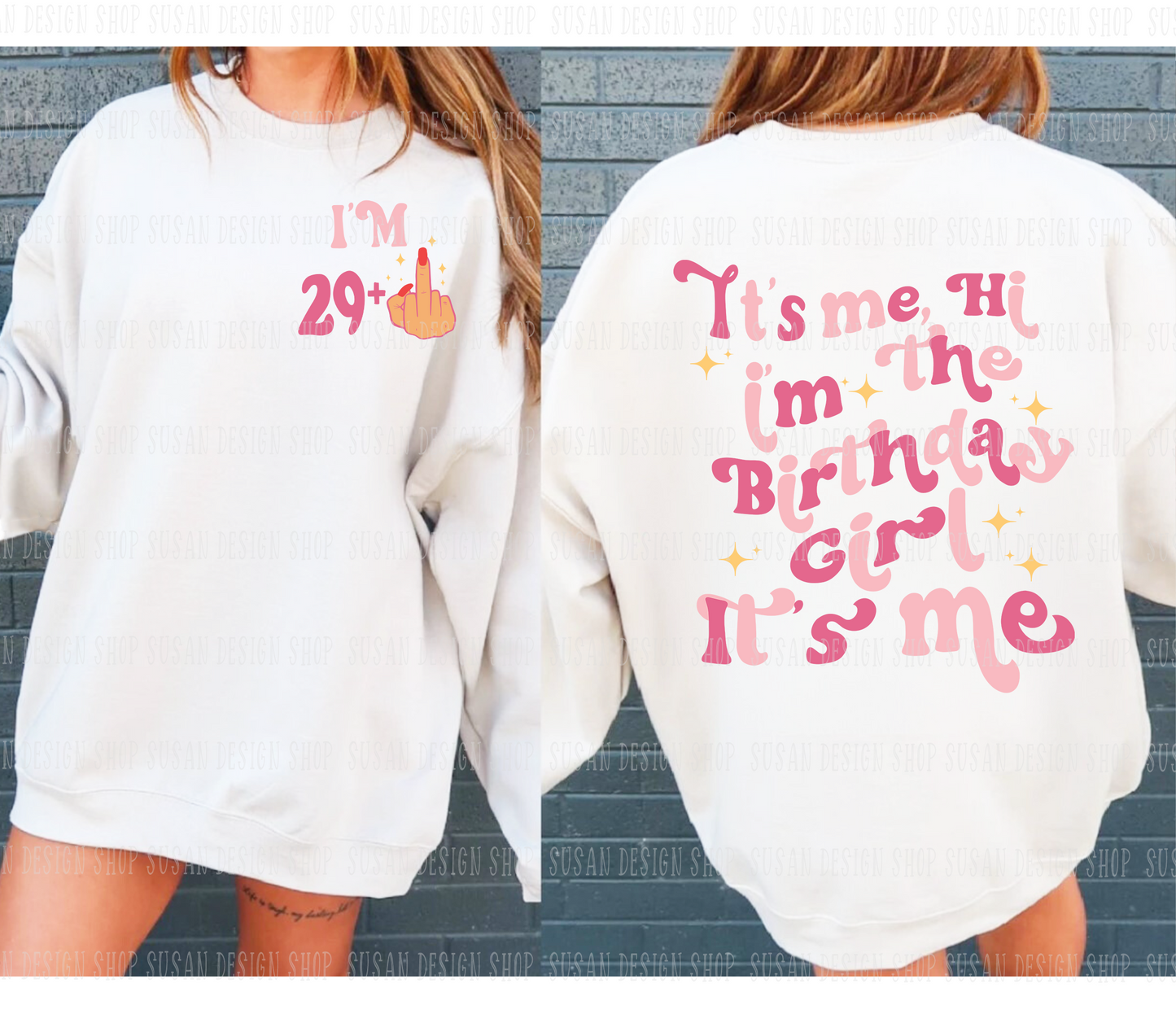 Customizable Funny birthday party shirt svg png, It's Me, Hi I'm The Birthday Girl, middle finger svg, svg file for Cricut, png sublimation