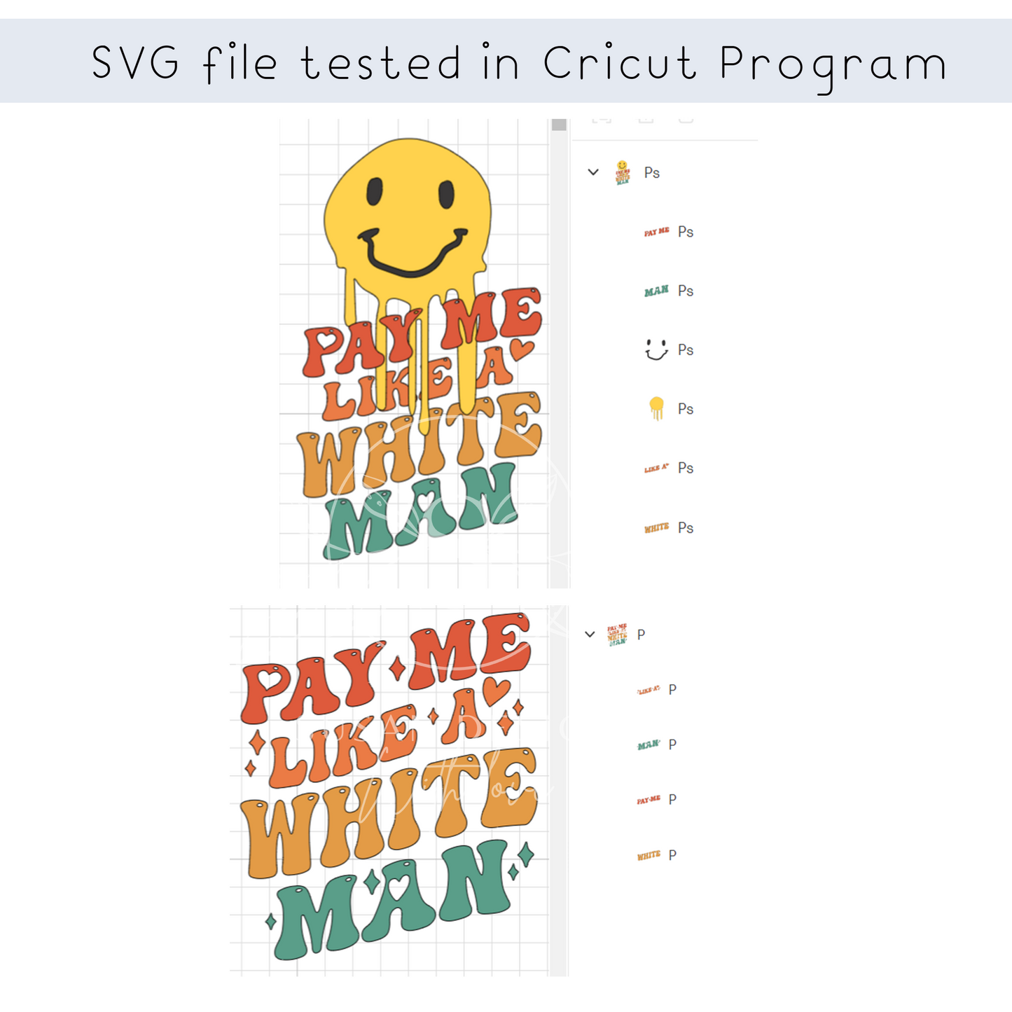 Retro Pay Me Like a White Man SVG Bunlde design, smile face Feminism SVG, woman png, svg files for cricut, silhouette