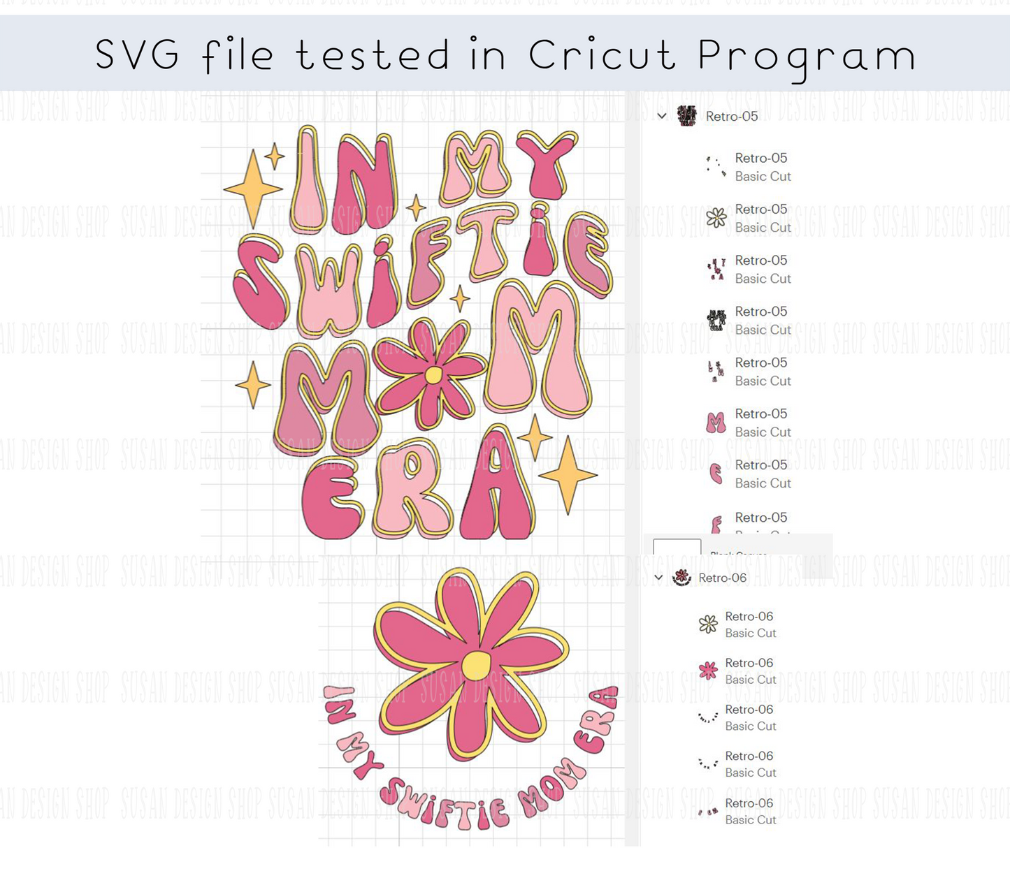 In my swiftie mom era SVG and PNG, Back and front design