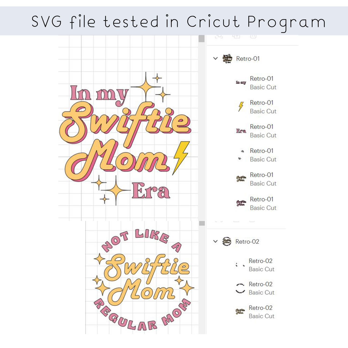 In my swiftie mom era SVG and PNG, front back design