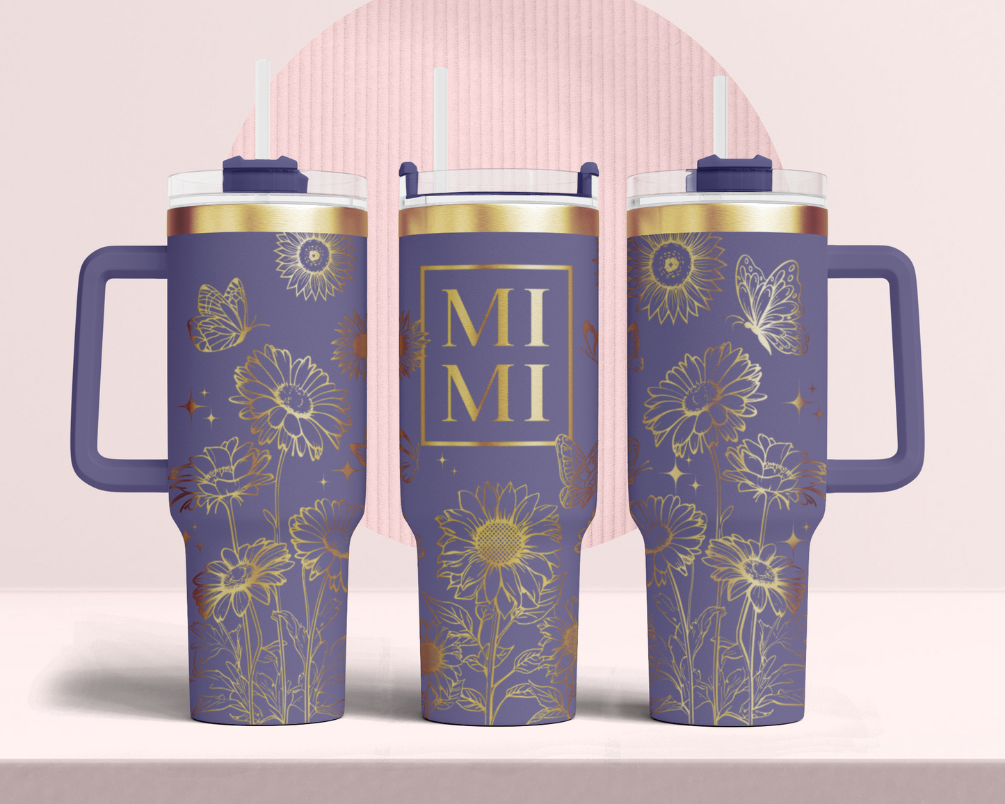 Mom, Mother's day Bundle 6 designs, 40oz Tumbler SVG Laser Engraved Full Wrap Seamless
