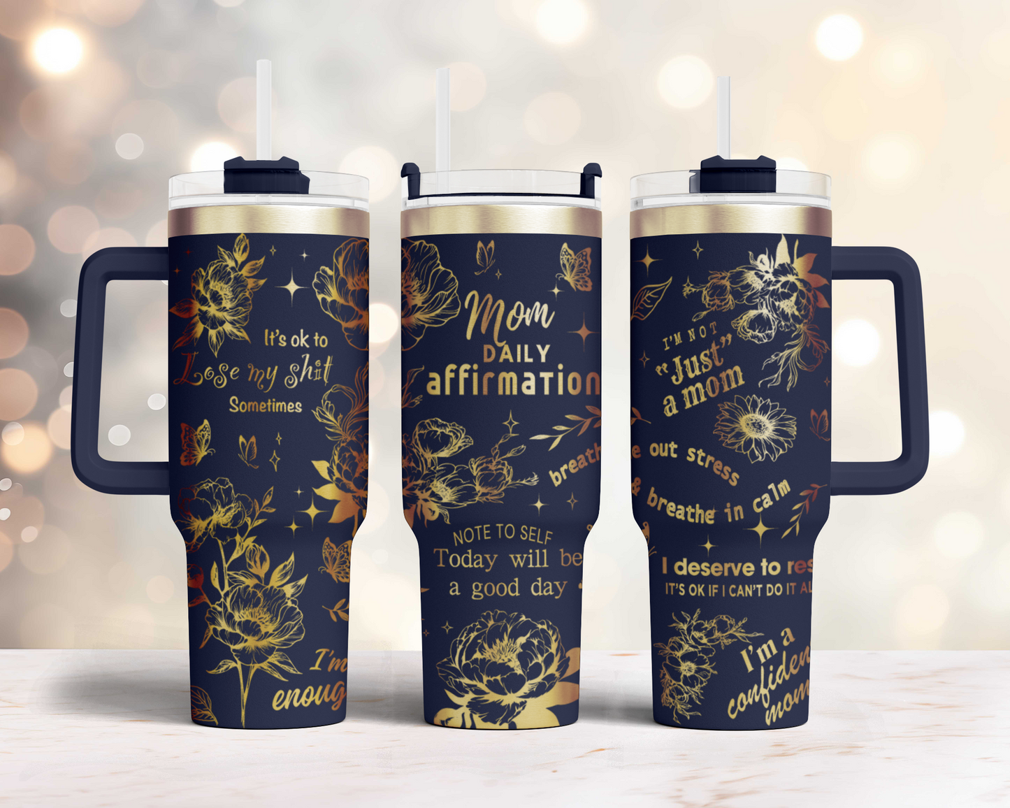 Mom, Mother's day Bundle 5 designs, 40oz Tumbler SVG Laser Engraved Full Wrap Seamless