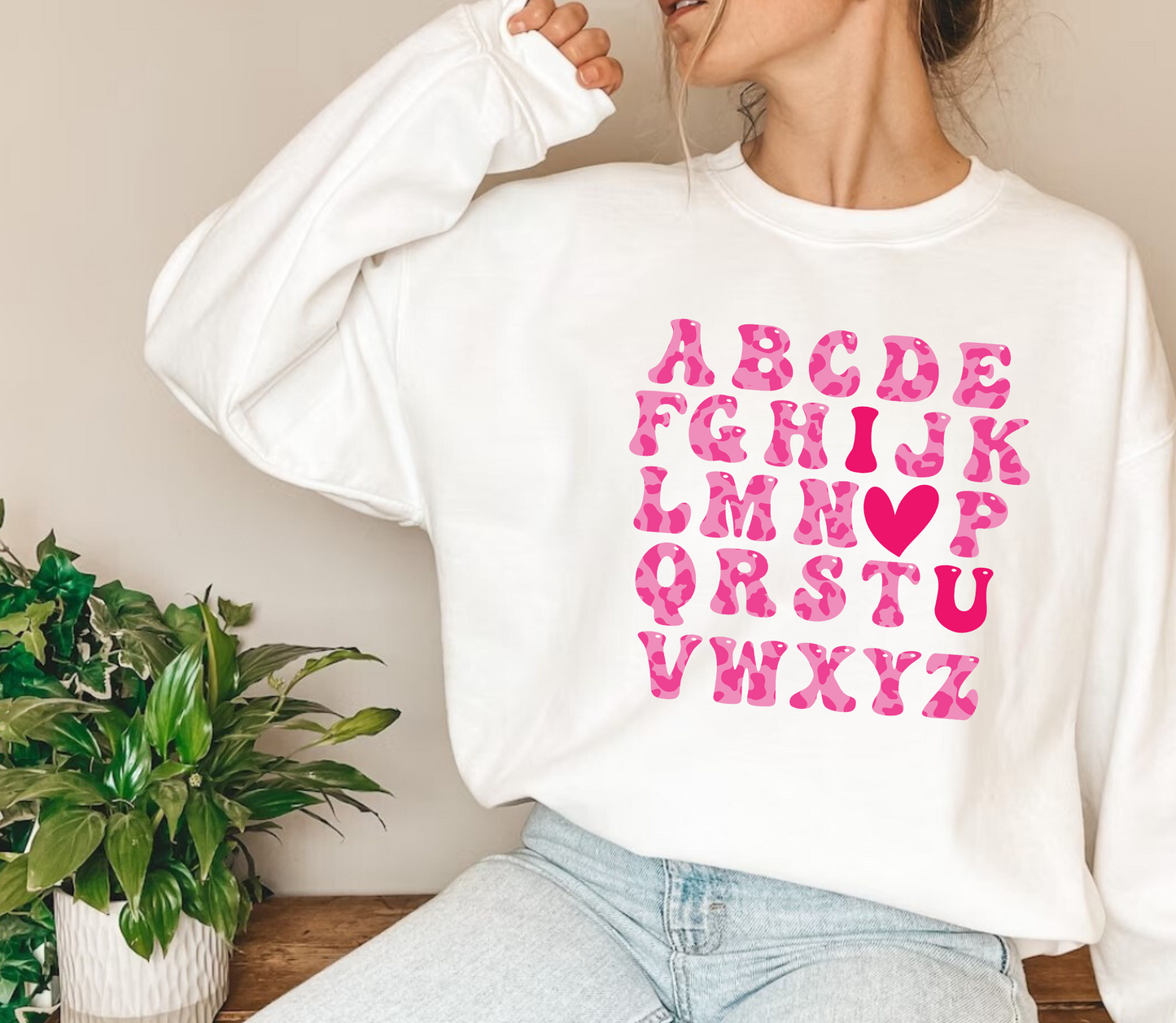 Valentine Leopard Alphabet I Love You Svg Png, Kids Valentines Svg, Love Alphabet Svg, Shirt design for Valentine's Day.,Layered SVG cut
