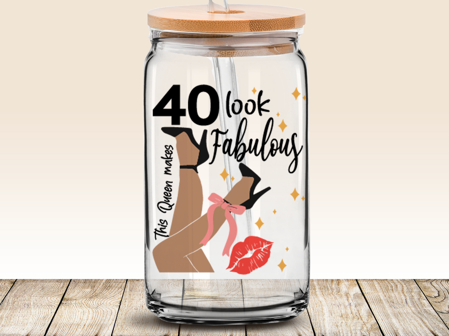 40th birthday svg, forty fabulous, my birthday svg, 16oz Libbey glass can wrap, bundle for men women, SVG cutting file for Cricut, PNG sublimation, Layered SVG