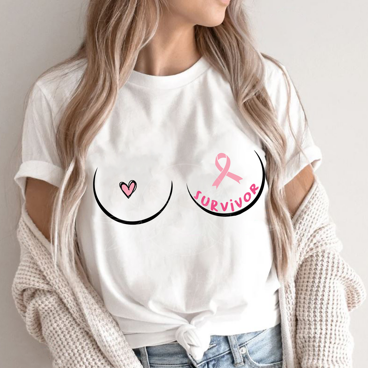 Breast Cancer Survivor SVG bundle, Fuck Cancer SVG, Funny Cancer Awareness, svg file for cricut, PNG sublimation tshirt