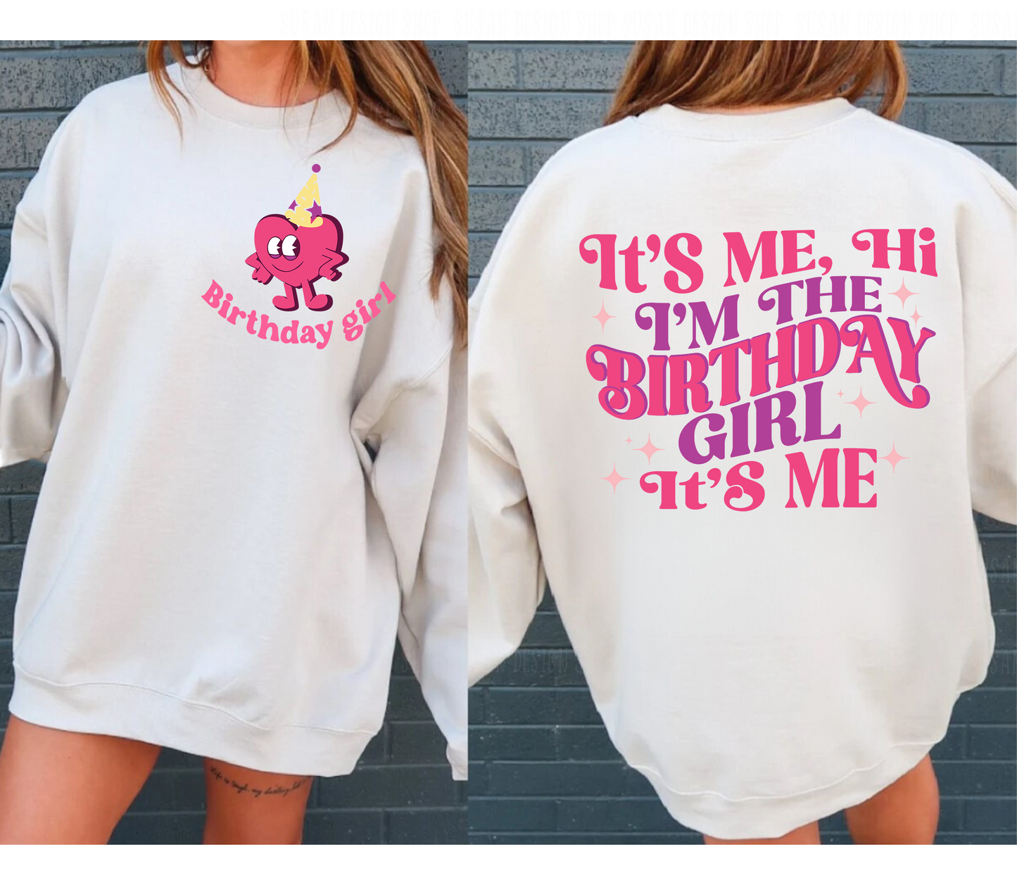 Retro birthday party shirt svg png, It's Me, Hi I'm The Birthday Girl, heart svg, svg file for Cricut, png sublimation