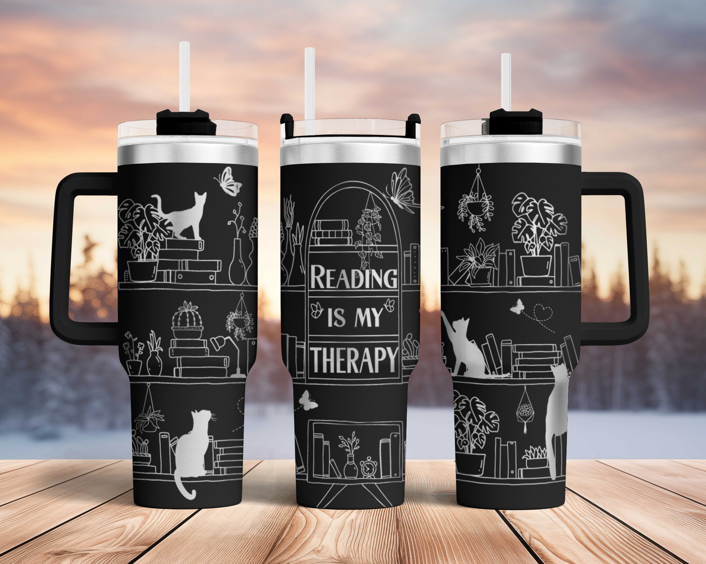 Reading is my therapy, Book lover Engraved Full Wrap Seamless 40oz Tumbler SVG Laser Rotary and PNG sublimationReading is my therapy, Book lover Engraved Full Wrap Seamless 40oz Tumbler SVG Laser Rotary and PNG sublimation