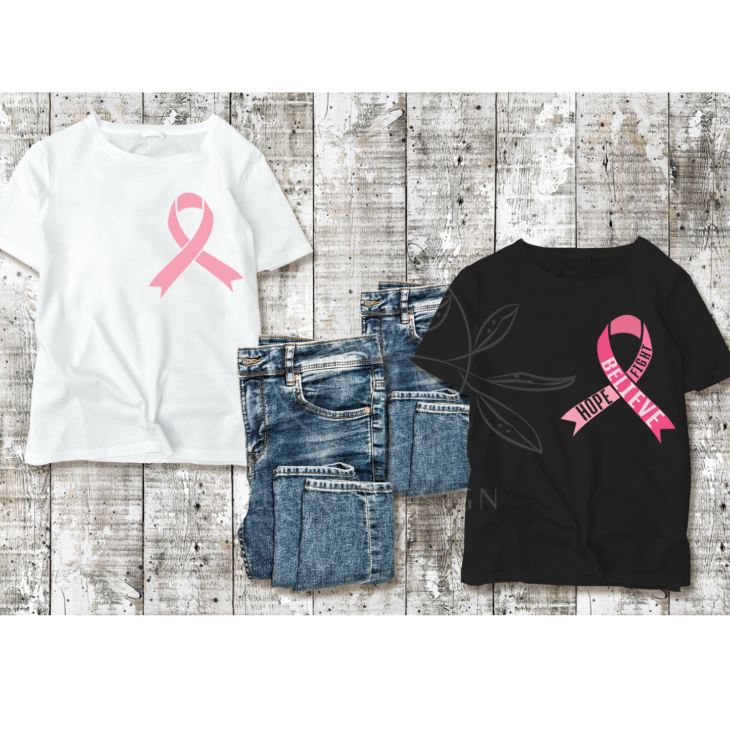 Breast Cancer Survivor SVG bundle, Pink ribbon, Hope fight believe svg, Funny Cancer Awareness, svg file for cricut, PNG sublimation tshirt