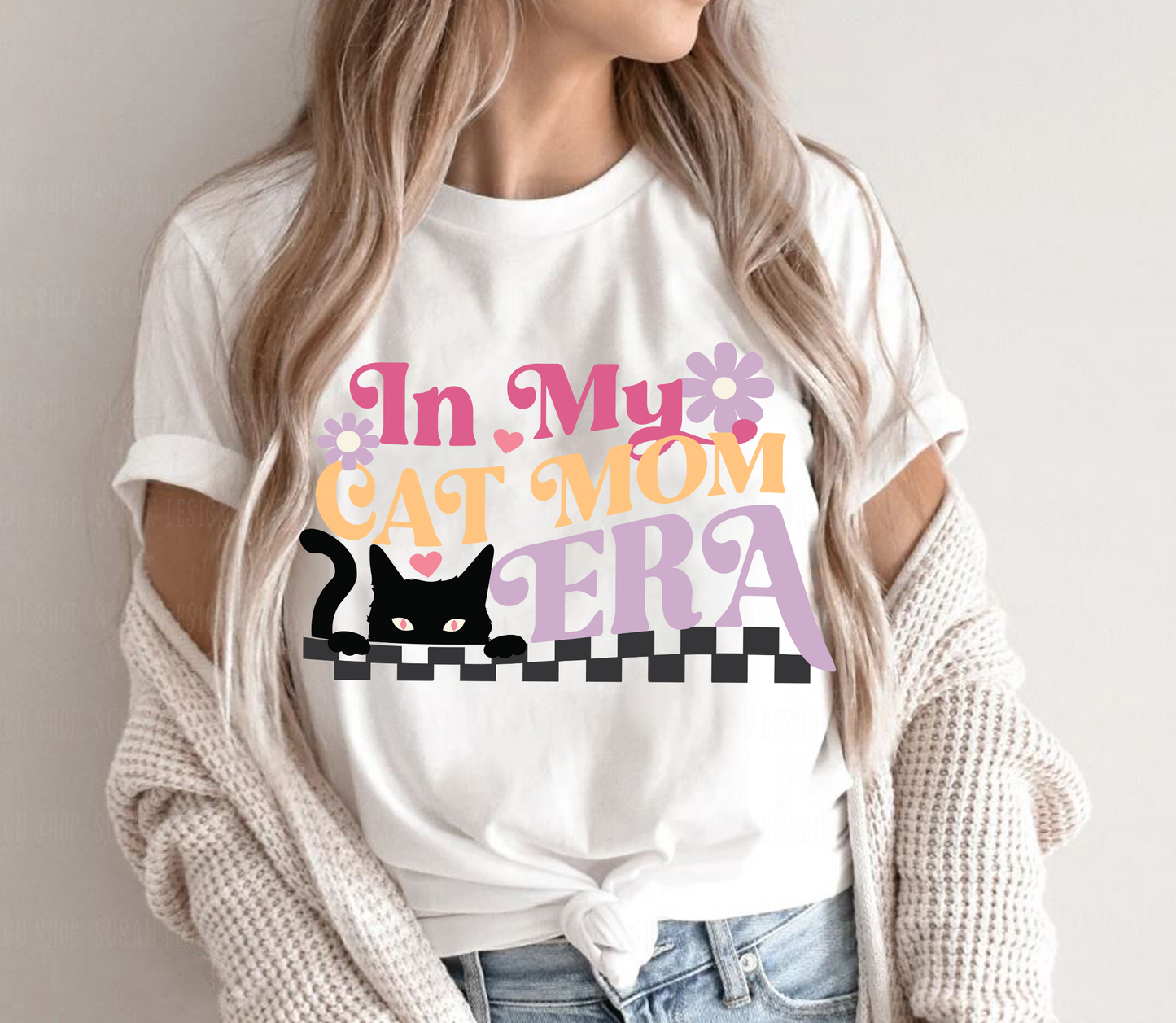 In My Cat Mom Era SVG, Cat peek a boo lover Png Svg, cat mama Shirt Svg, Cat Mom era Svg, Svg file for cricut, Png sublimation