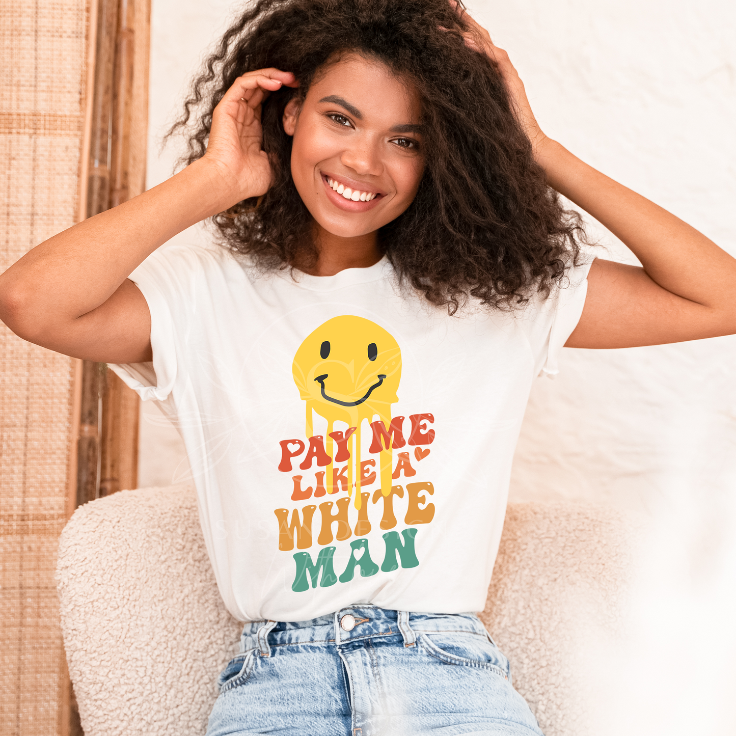 Retro Pay Me Like a White Man SVG Bunlde design, smile face Feminism SVG, woman png, svg files for cricut, silhouette