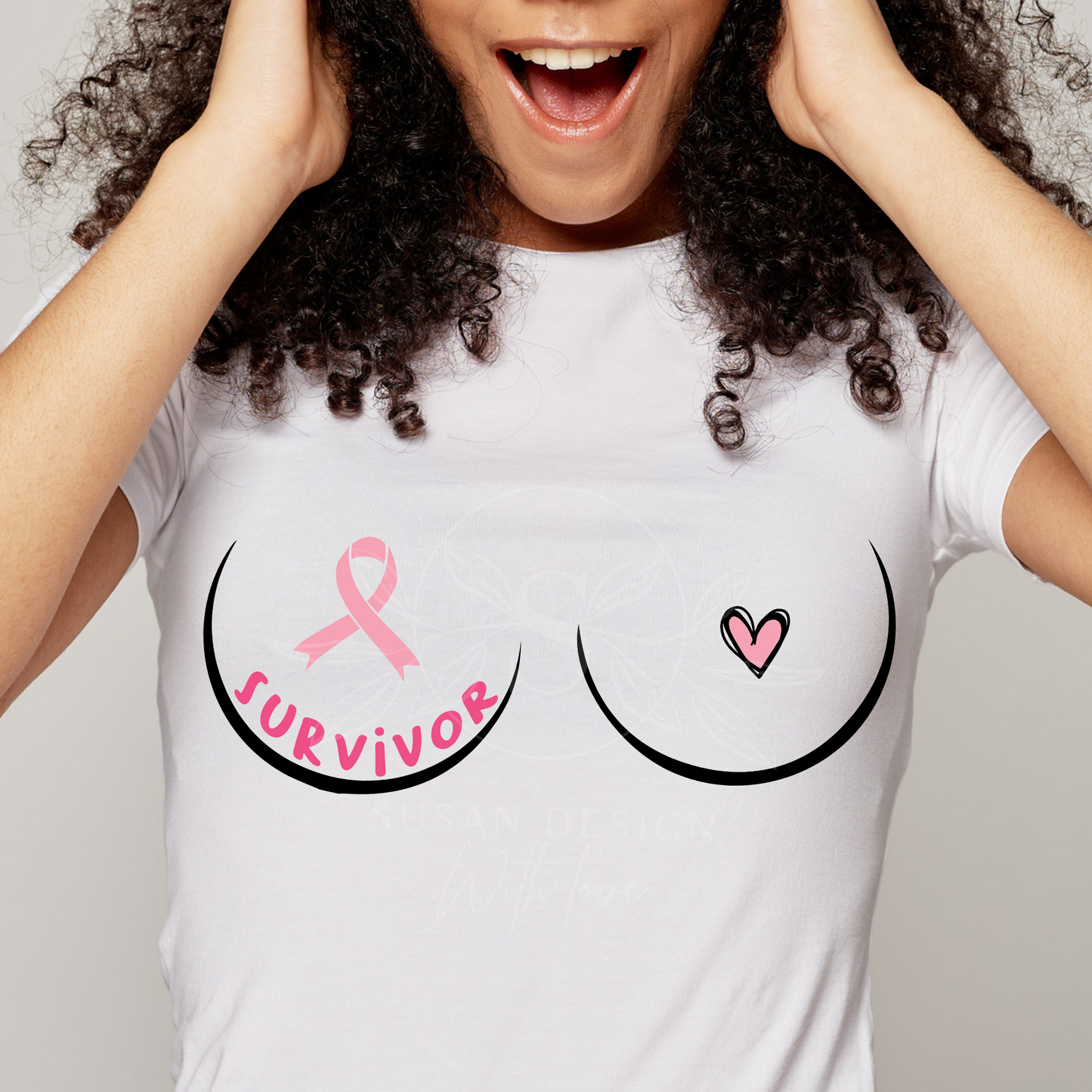 Breast Cancer Survivor SVG bundle, Fuck Cancer SVG, Funny Cancer Awareness, svg file for cricut, PNG sublimation tshirt