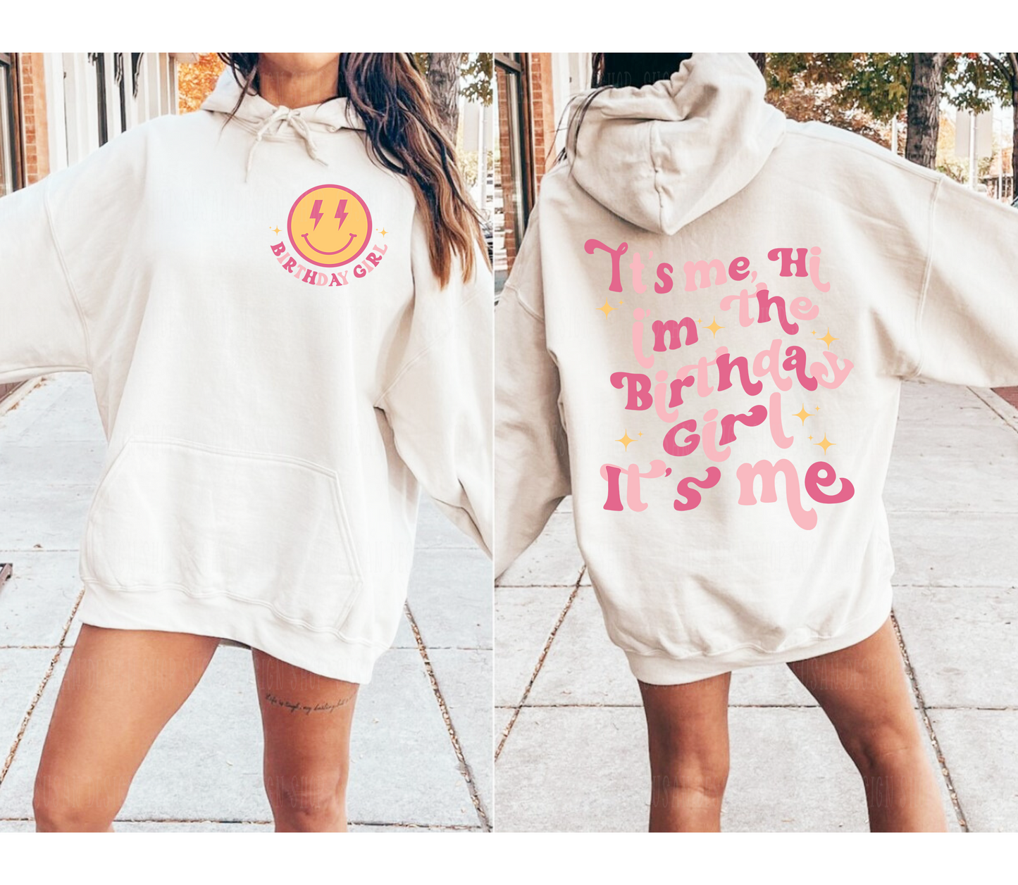 Groovy Retro It's Me, Hi I'm The Birthday Girl Svg Png, Birthday Party Svg, Trendy Groovy Wavy Stacked, svg file for Cricut, png sublimation