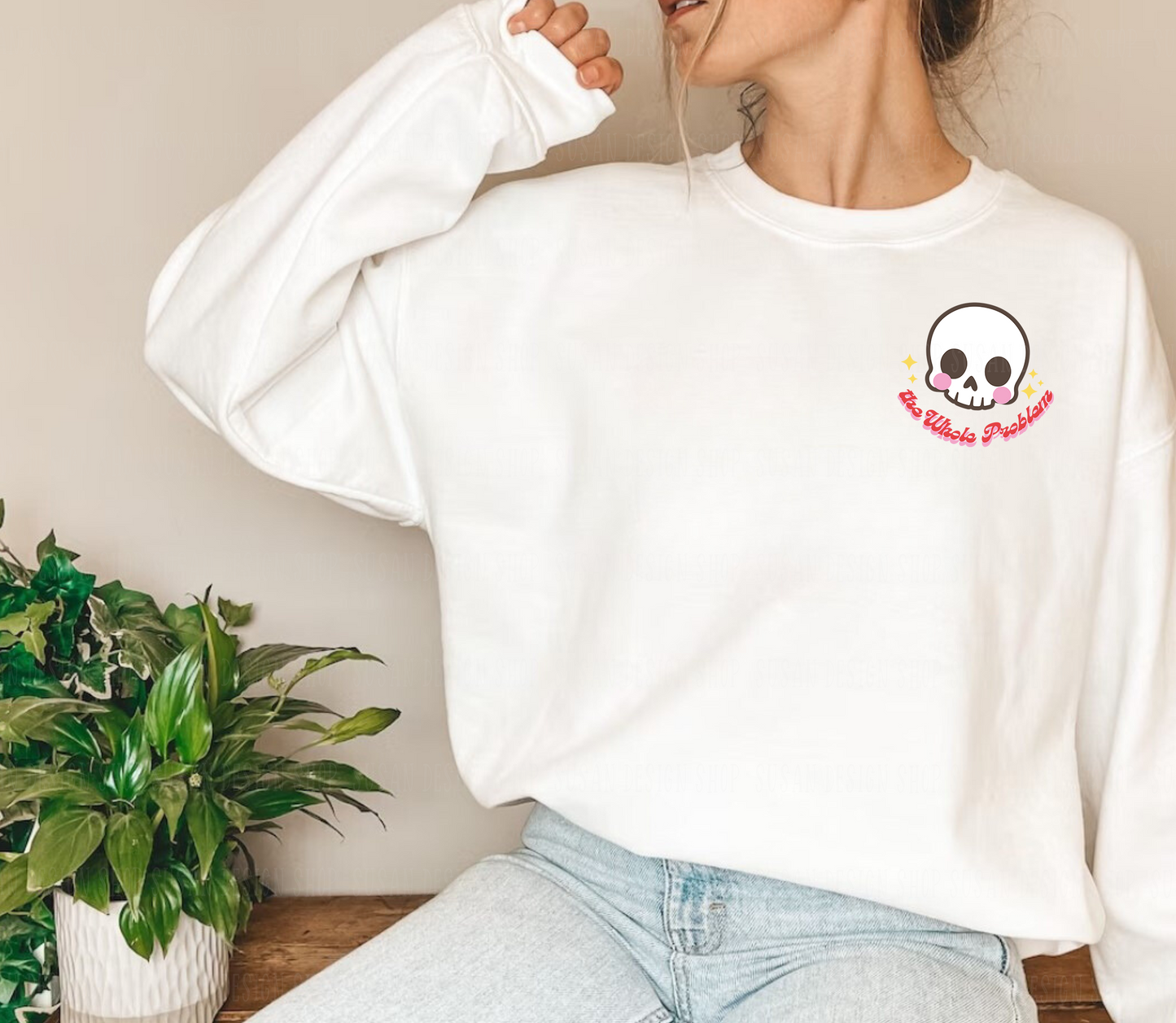 Sarcastic Dont Be Part Of a Problem Be The Whole Problem SVG PNG, Funny Adult Humor Skeleton Retro Sublimation, Cut File Front Back design