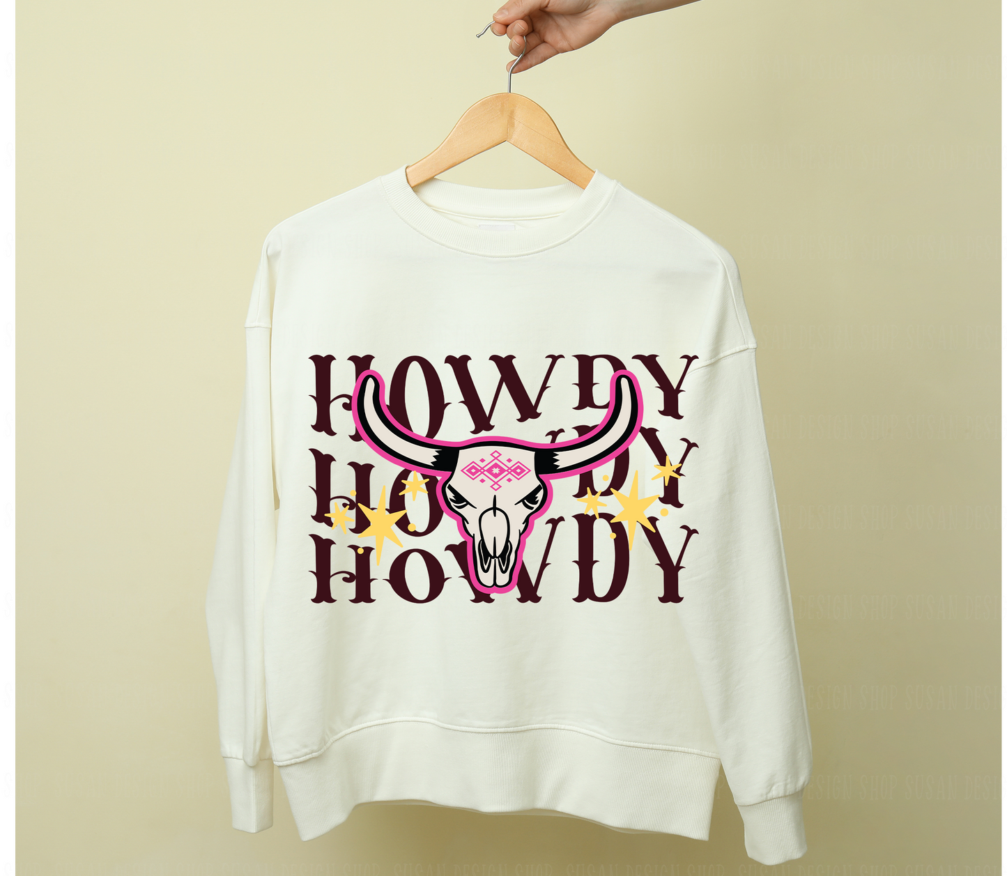 Howdy western country Cow Skull SVG Png, Cowboy Phrase and Saying Retro, Cowhide Png SVG file for Cricut, PNG print sublimation, Tshirt