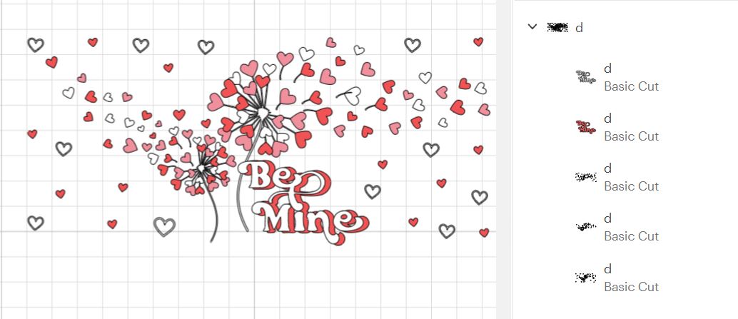 Be mine, Dandelion heart svg, Valentines Day, 16oz Libbey glass can wrap, SVG cutting file for Cricut, PNG sublimation, Layered SVG