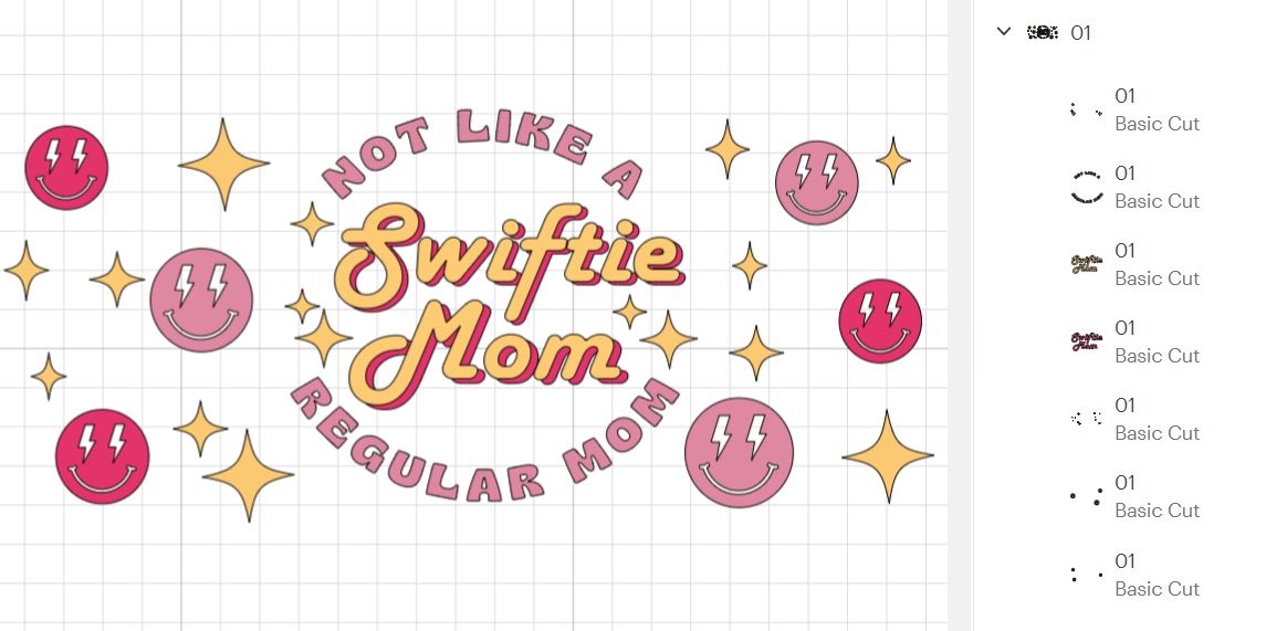 Swiftie Mom, Not like a regular mom Retro 16oz Libbey glass can wrap, SVG cutting file for Cricut, PNG sublimation, Layered SVG