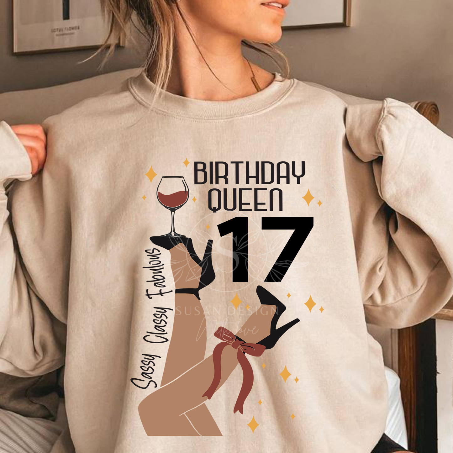 17 Birthday Queen SVG