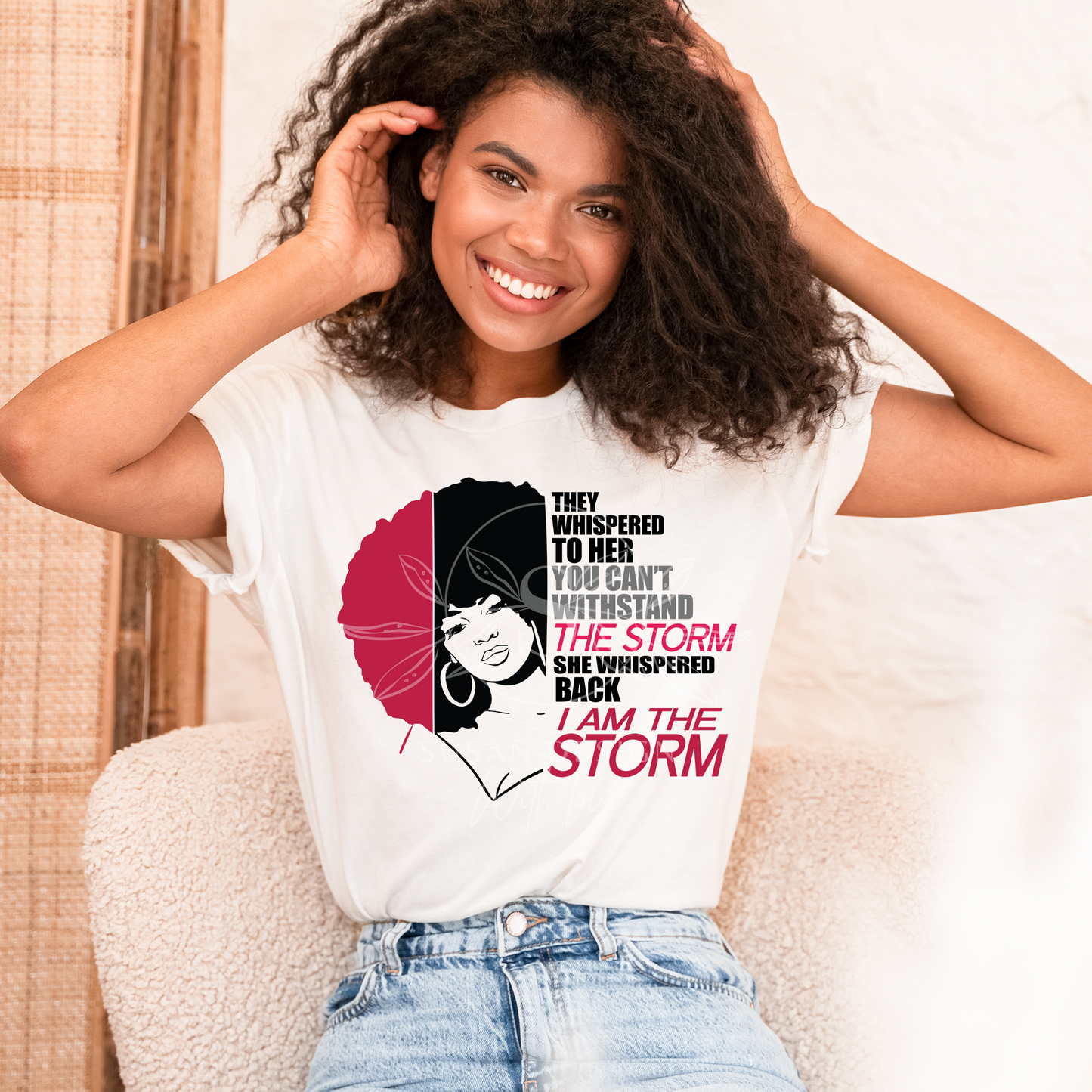 I'm the Storm SVG file for Cricut, black woman shirt design