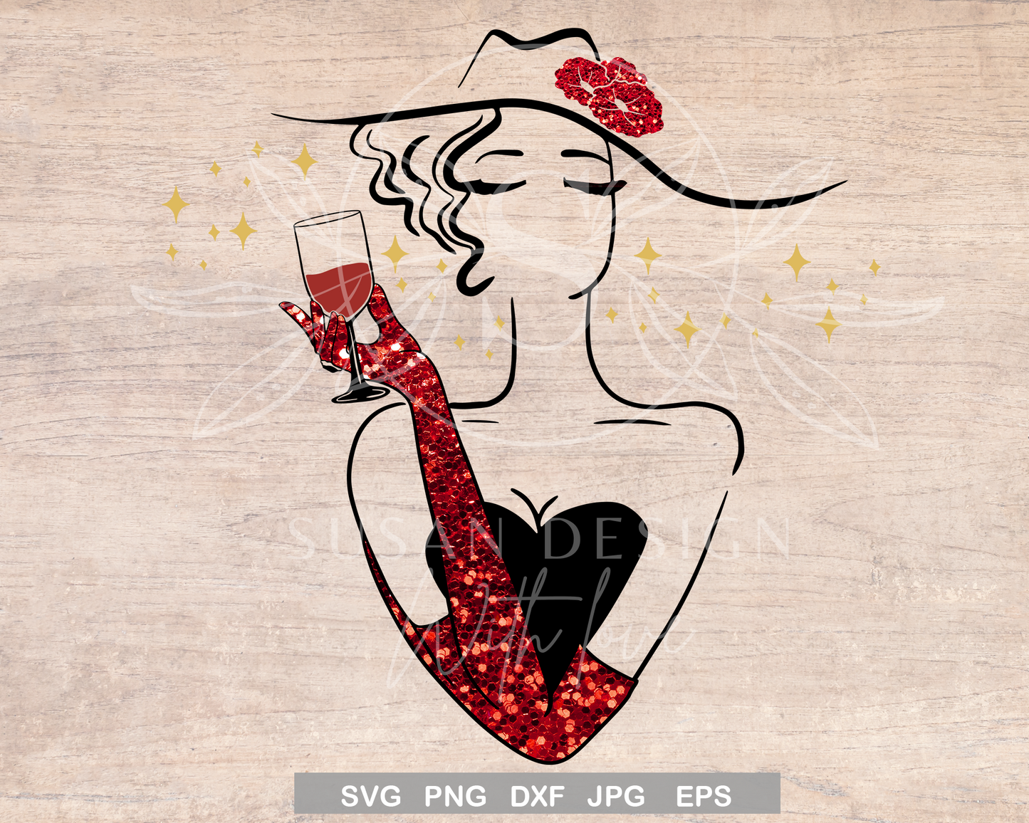 Woman Drink Up Bitches, Wine Sayings SVG, Drink Up Wine Glass SVG design
