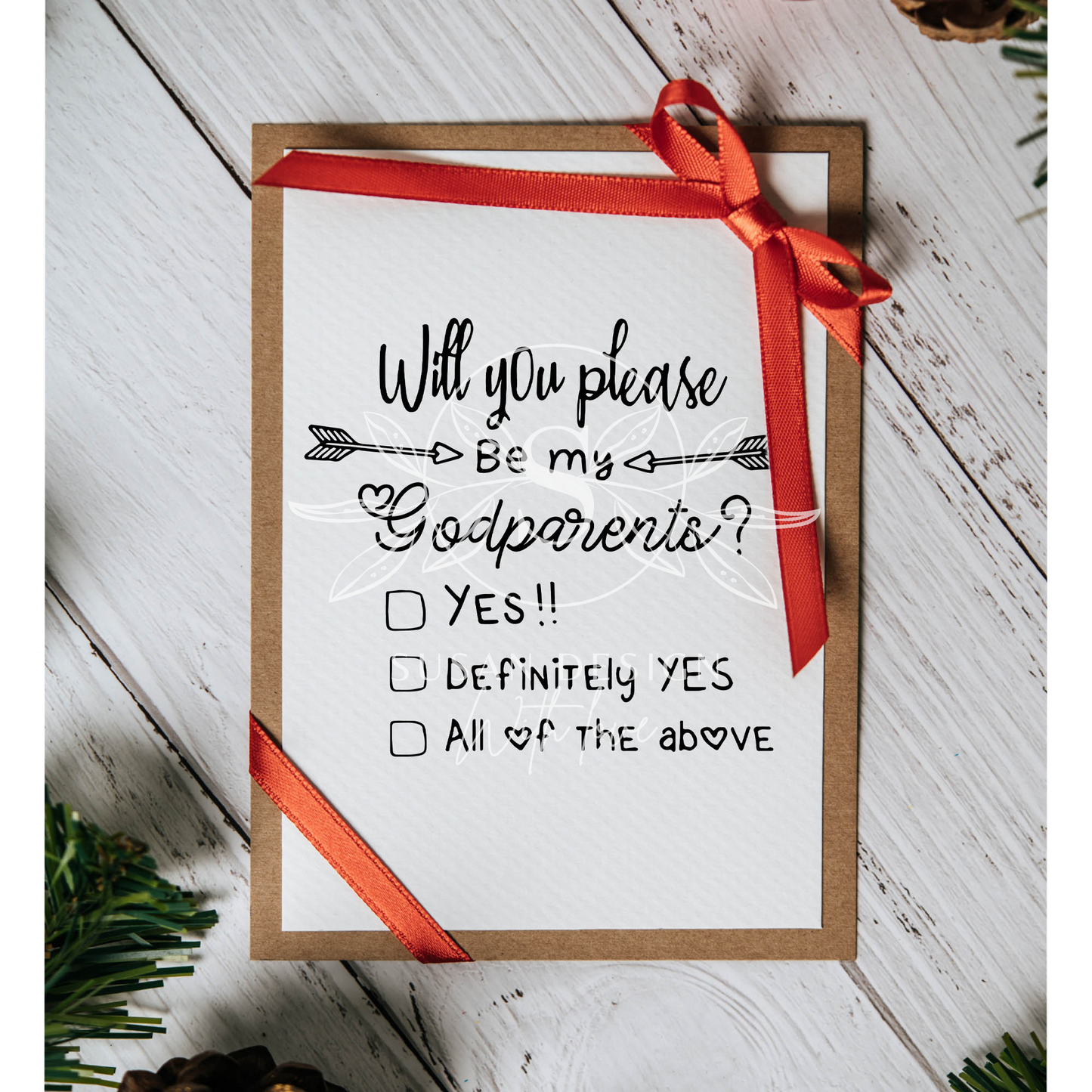 Godparents Proposal, Christening SVG