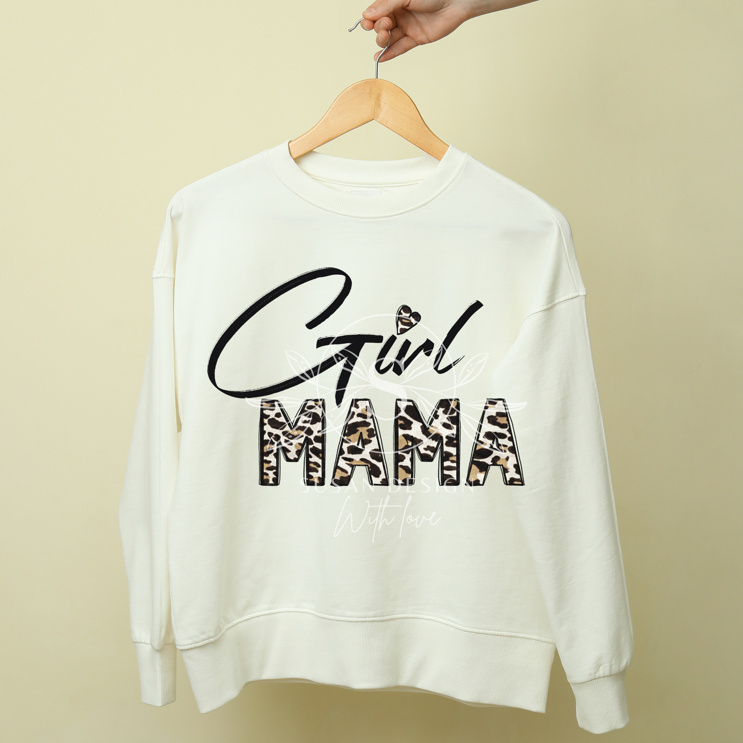 Girl Mama Leopard, PNG Sublimation