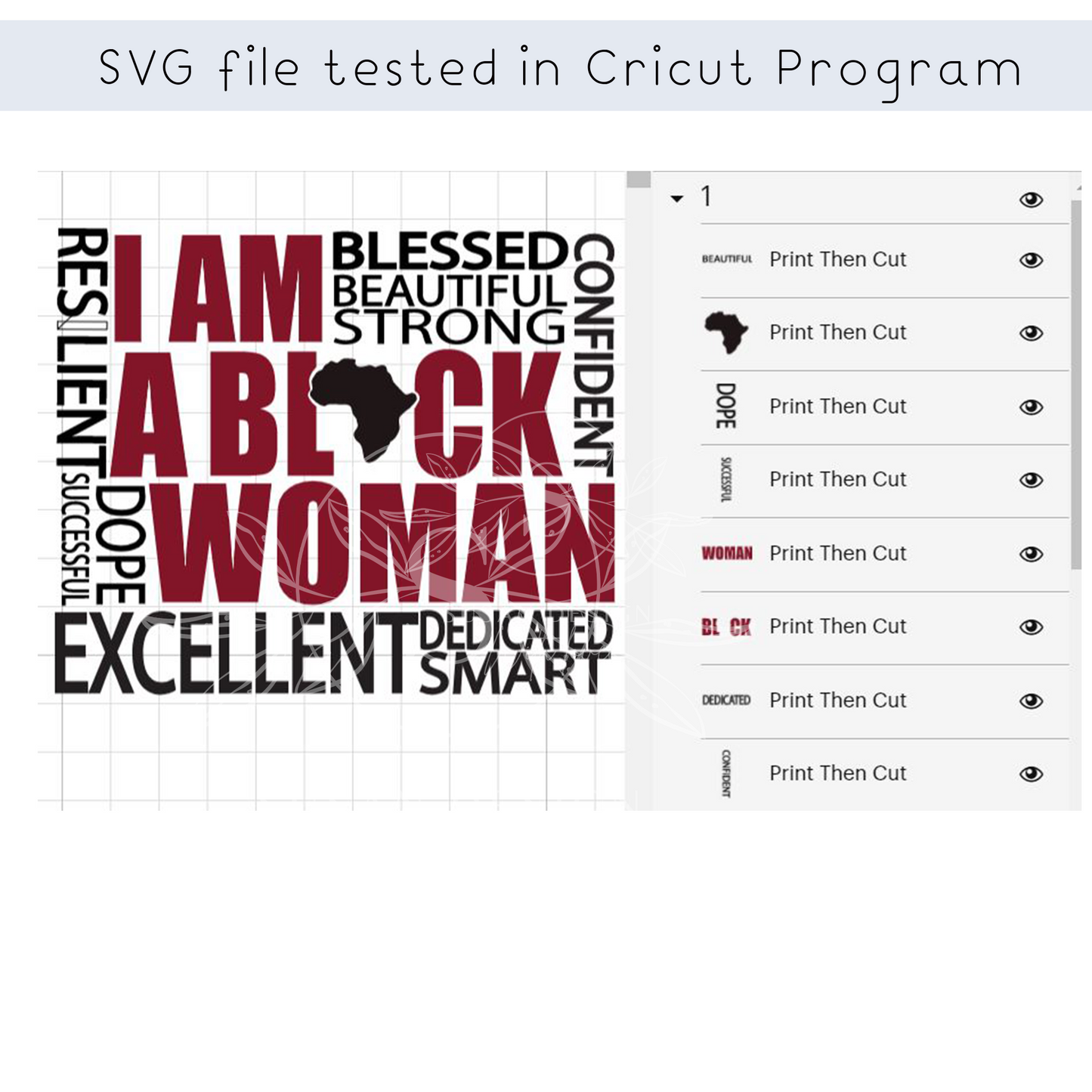 I'm a Black Woman SVG file for cricut shirt design , Black History Month