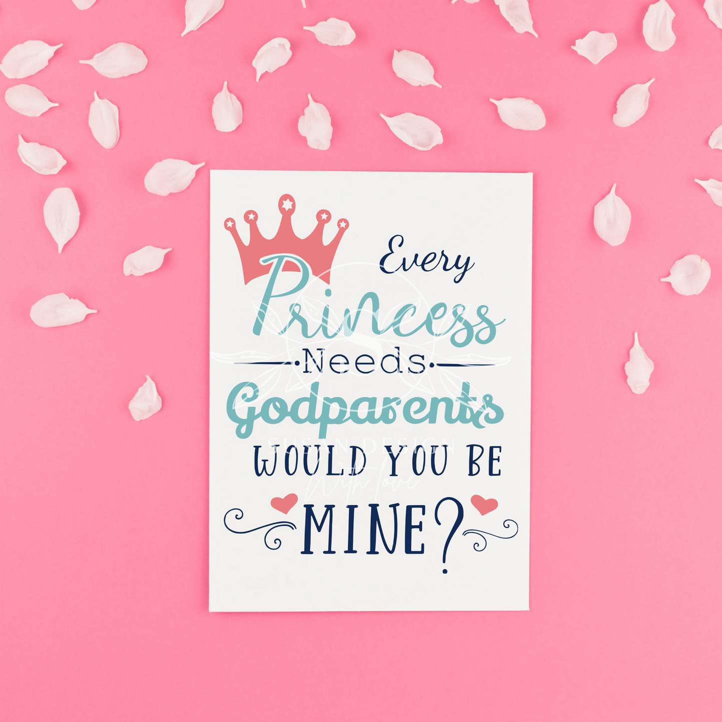 Baby Boy and Baby Girl Christening SVG Godparents