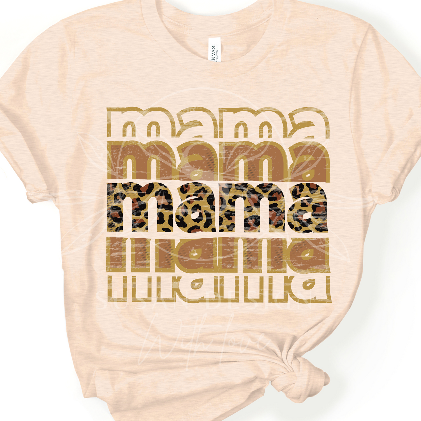 Mama Leopard Stack, PNG Sublimation