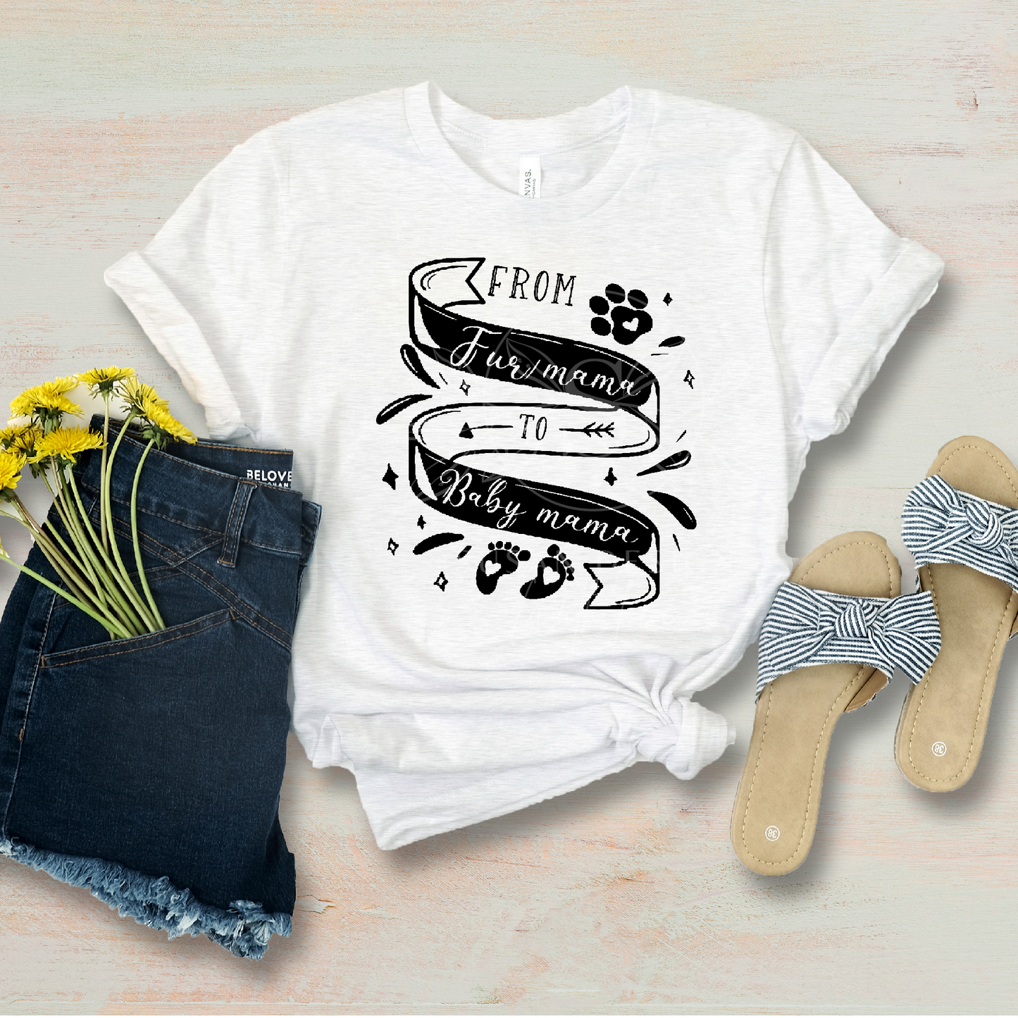 From Fur Mama to Baby Mama, Pregnancy annoucement SVG