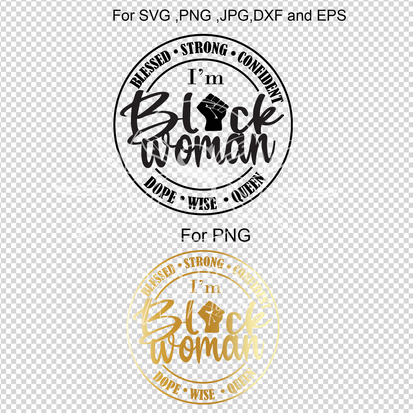 I'm a Black Woman SVG file for Cricut shirt design, Blacknificent