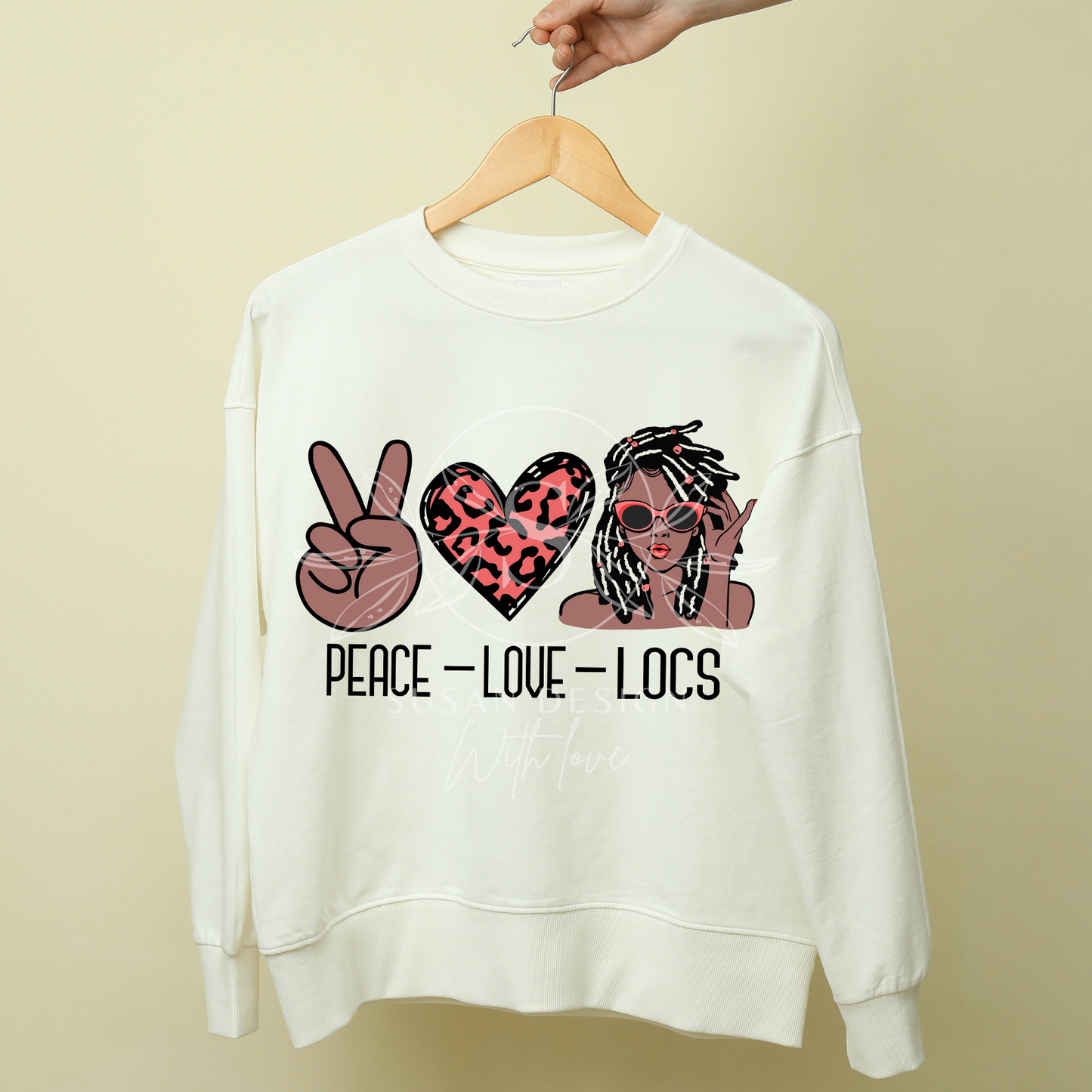 Peace love Locs SVG files for Cricut, PNG sublimation