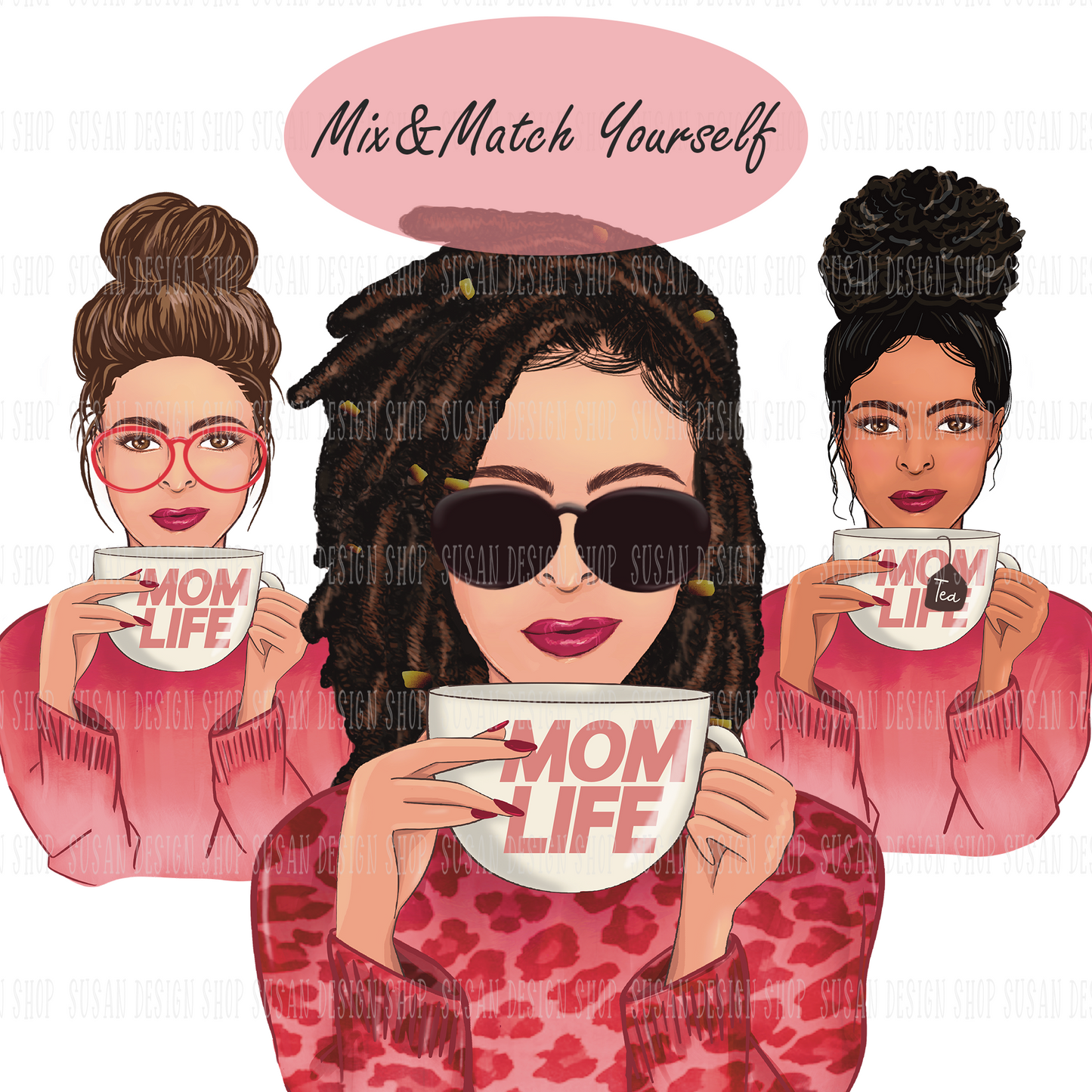 Mom life messy bun