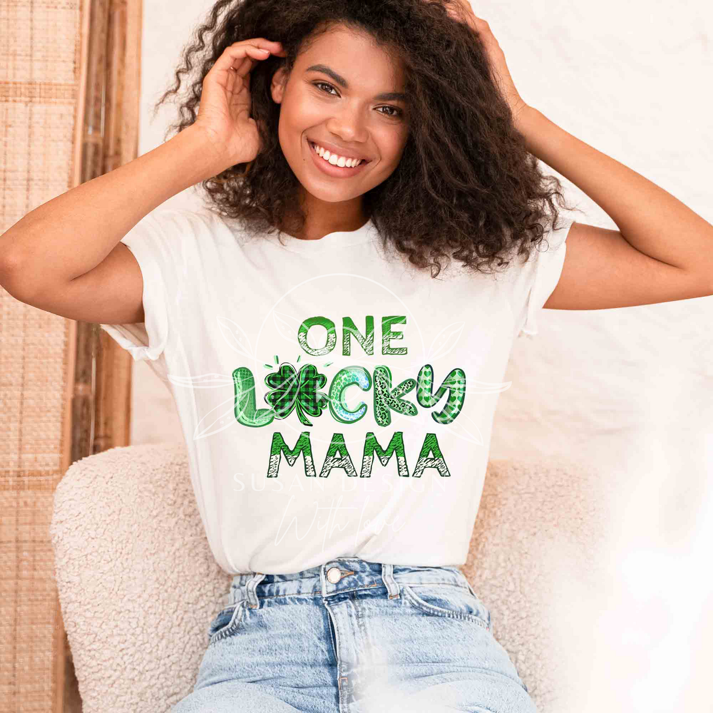 One Lucky Mama PNG Sublimation, St Patricks Day