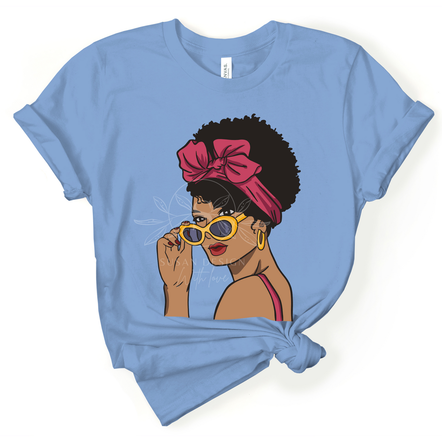 African American with Headwrap SVG shirt design