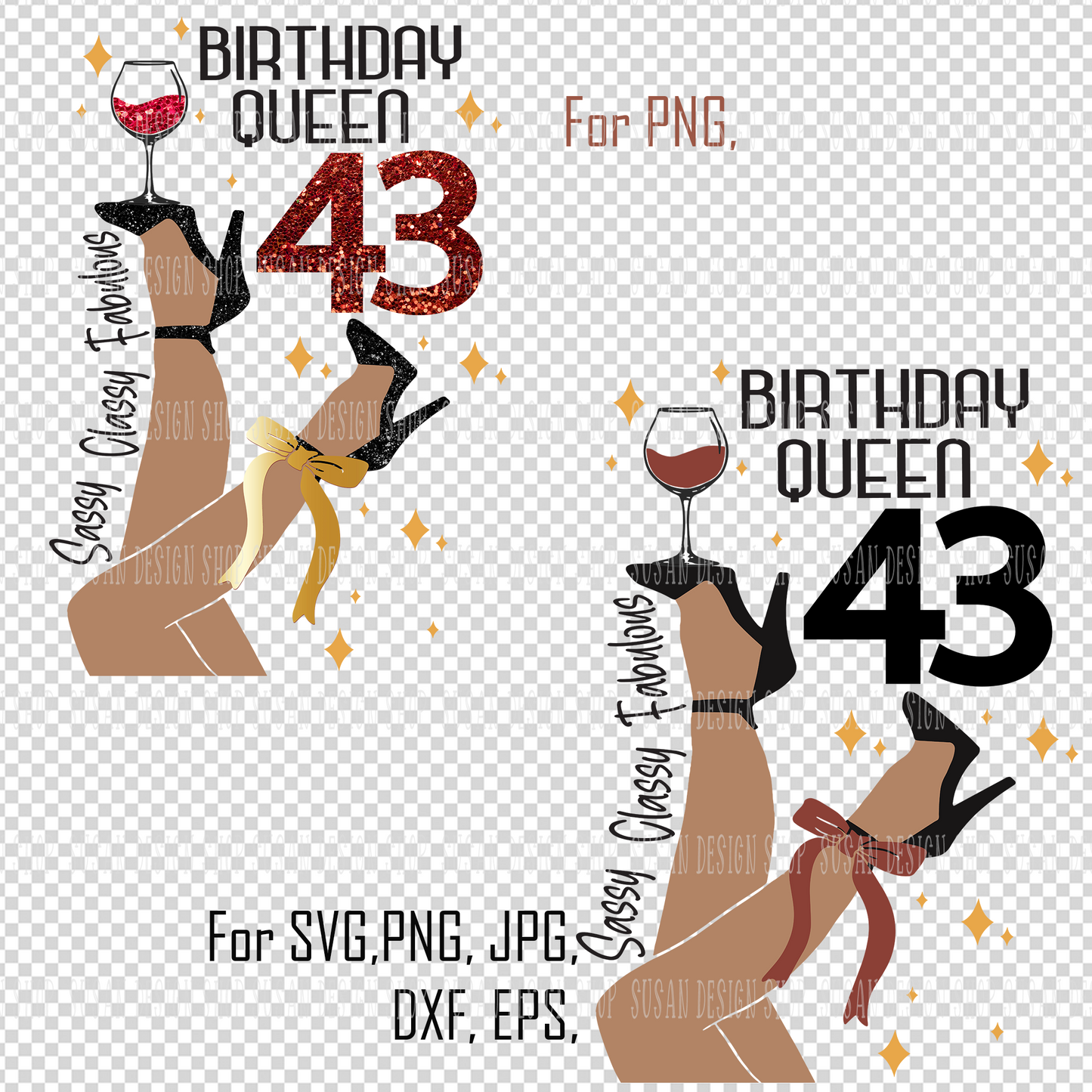 43 Birthday Queen SVG