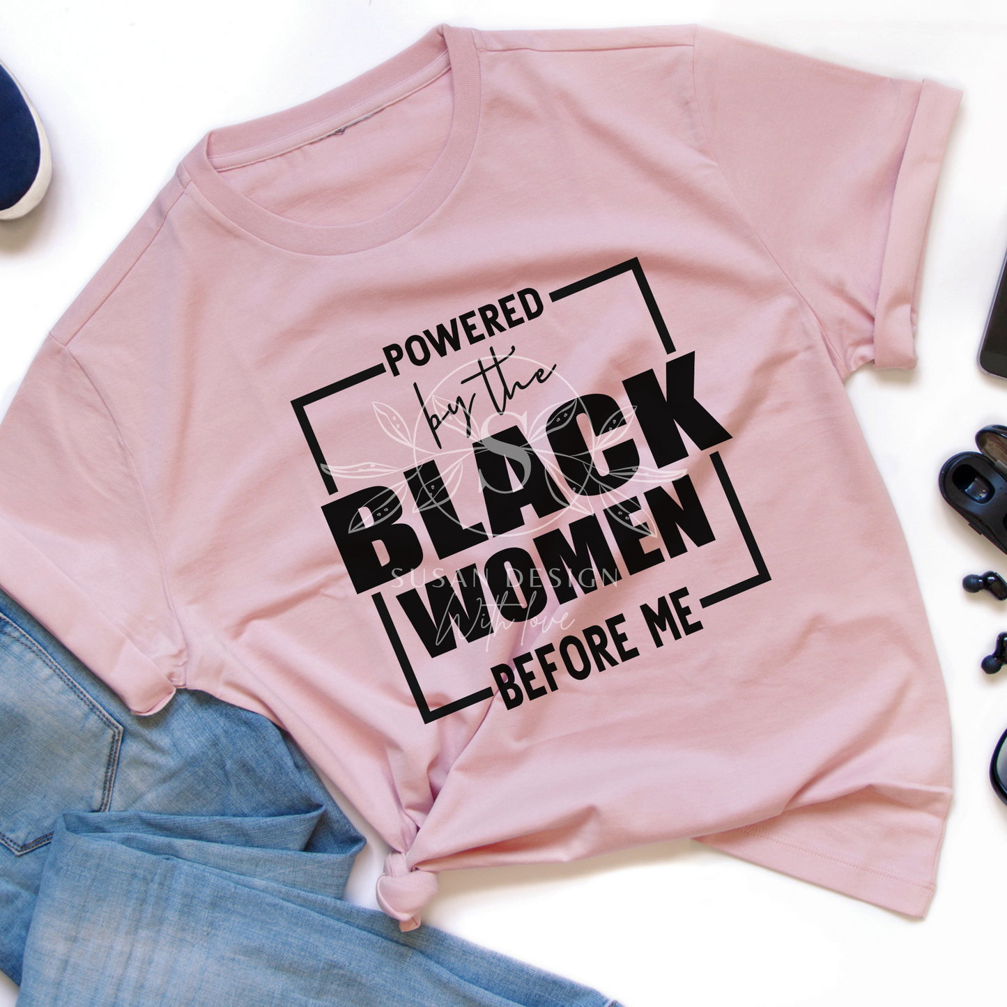 Powered By Black Women Before Me SVG, file for Cricut Black History Month