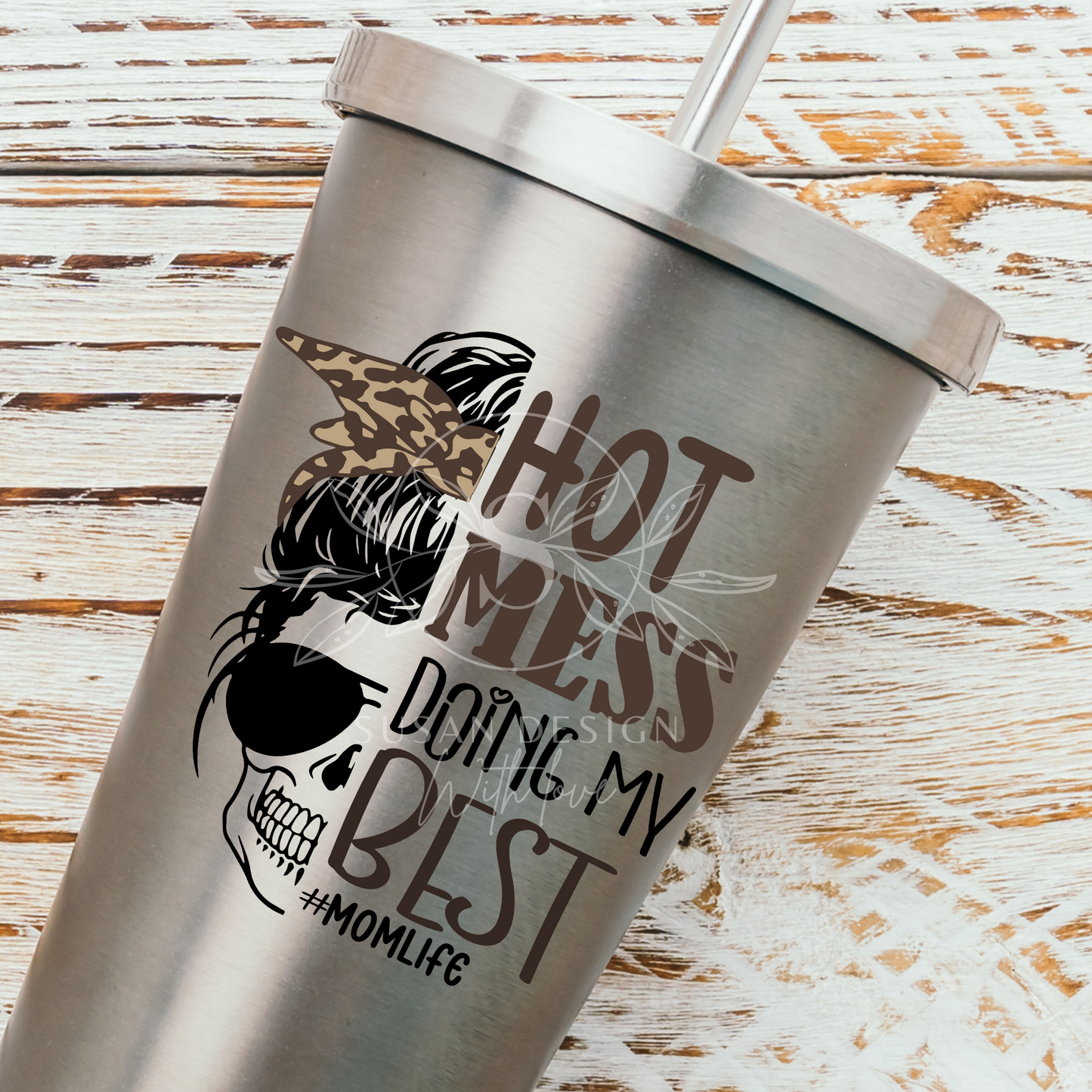Hot Mess Doing My Best, Mom life SVG