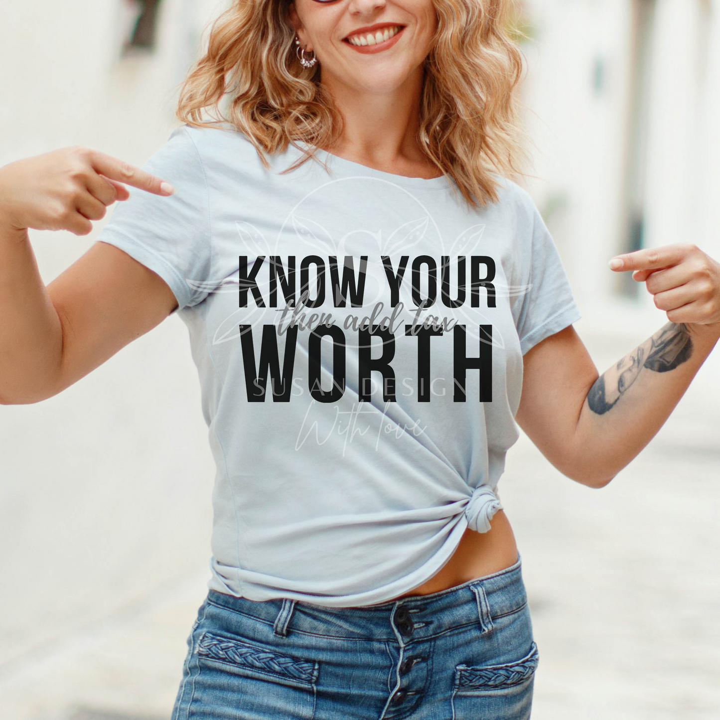 Know your worth the add tax SVG