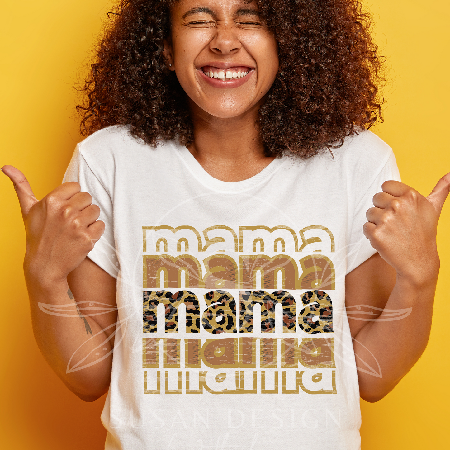 Mama Leopard Stack, PNG Sublimation