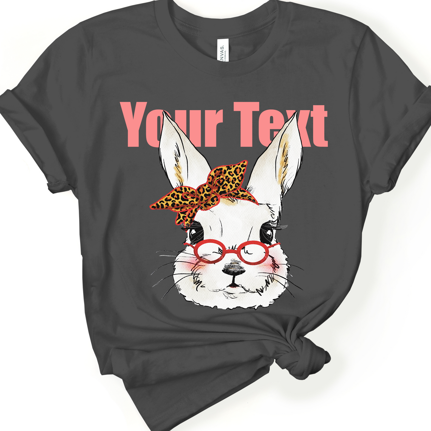 Easter Girl Bunny with Glasses PNG Clipart Sublimation