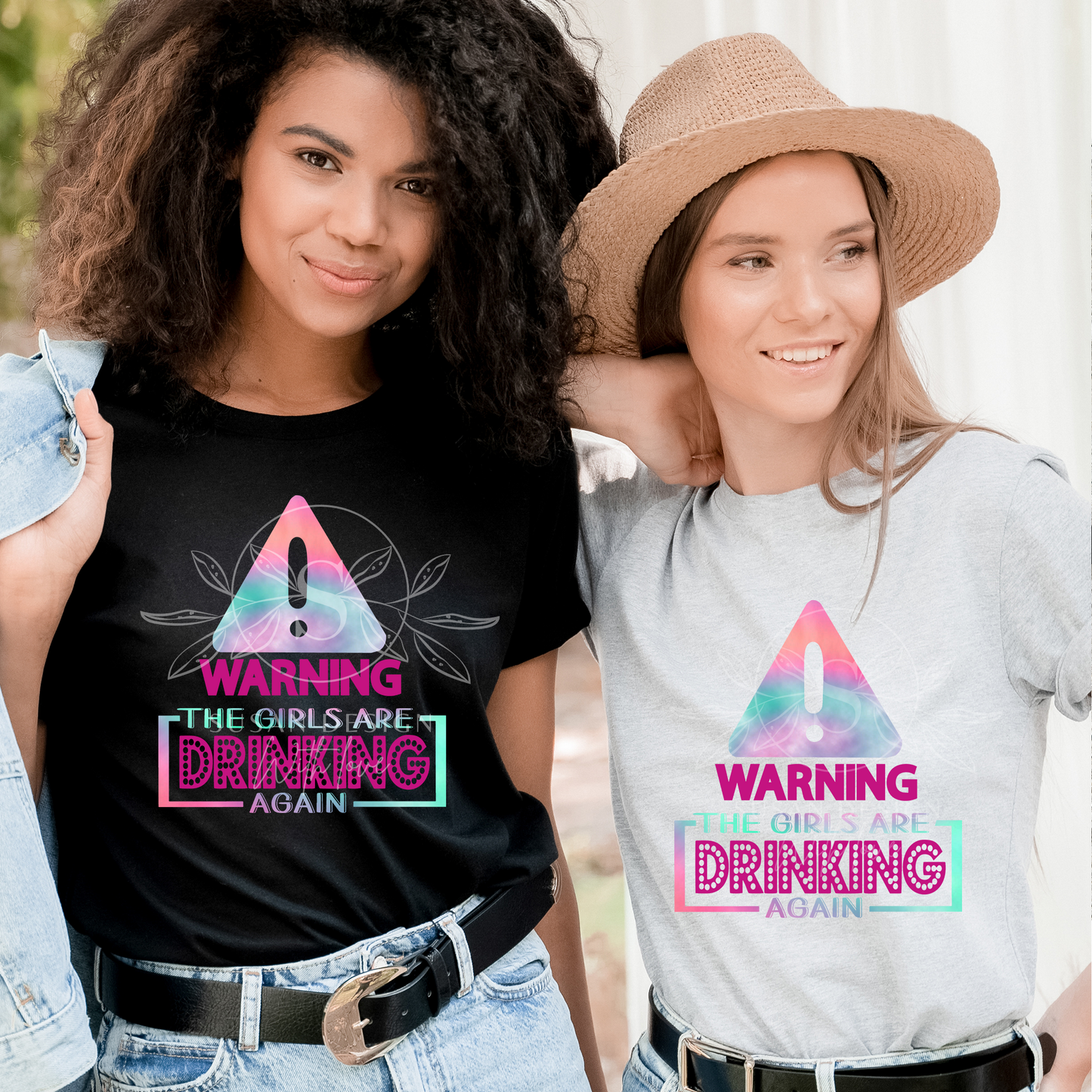 Warning The Girls are Drinking Again, Wine Sayings SVG PNG