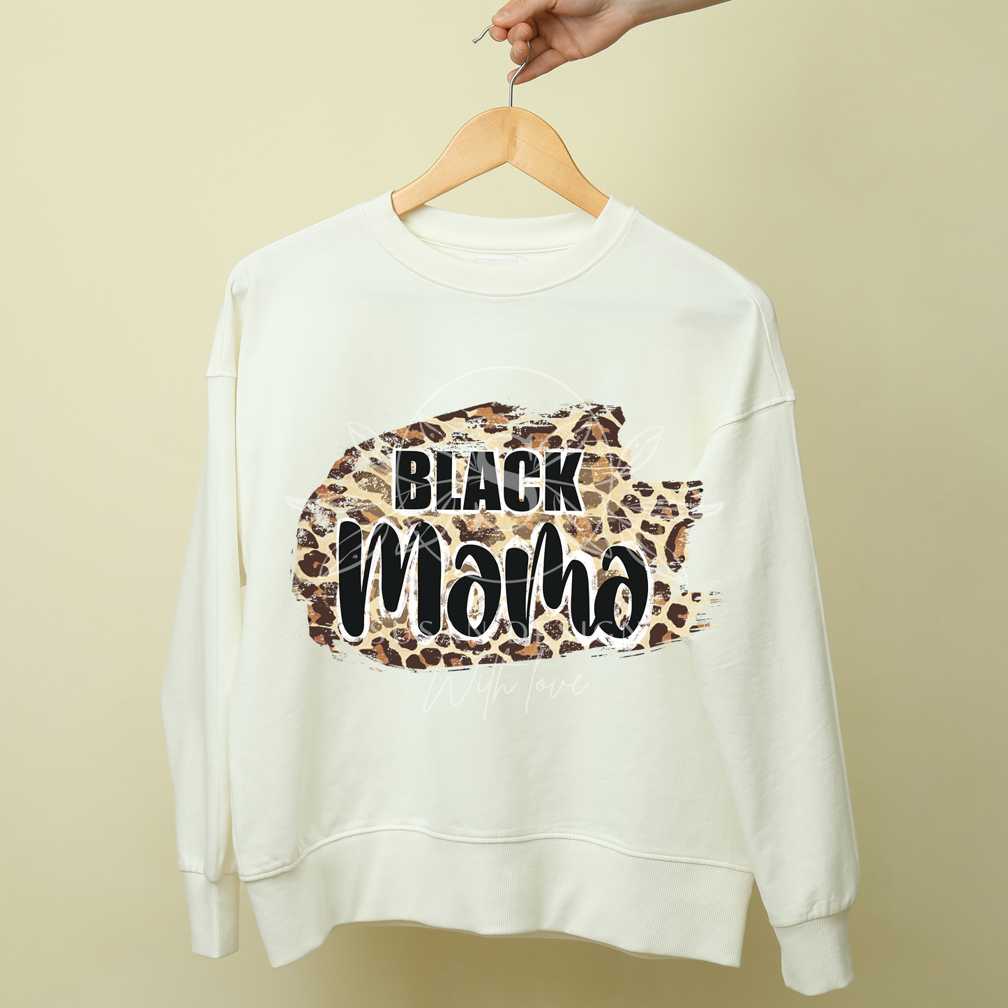 Black Mama Black Mini, Leopard, PNG Sublimation