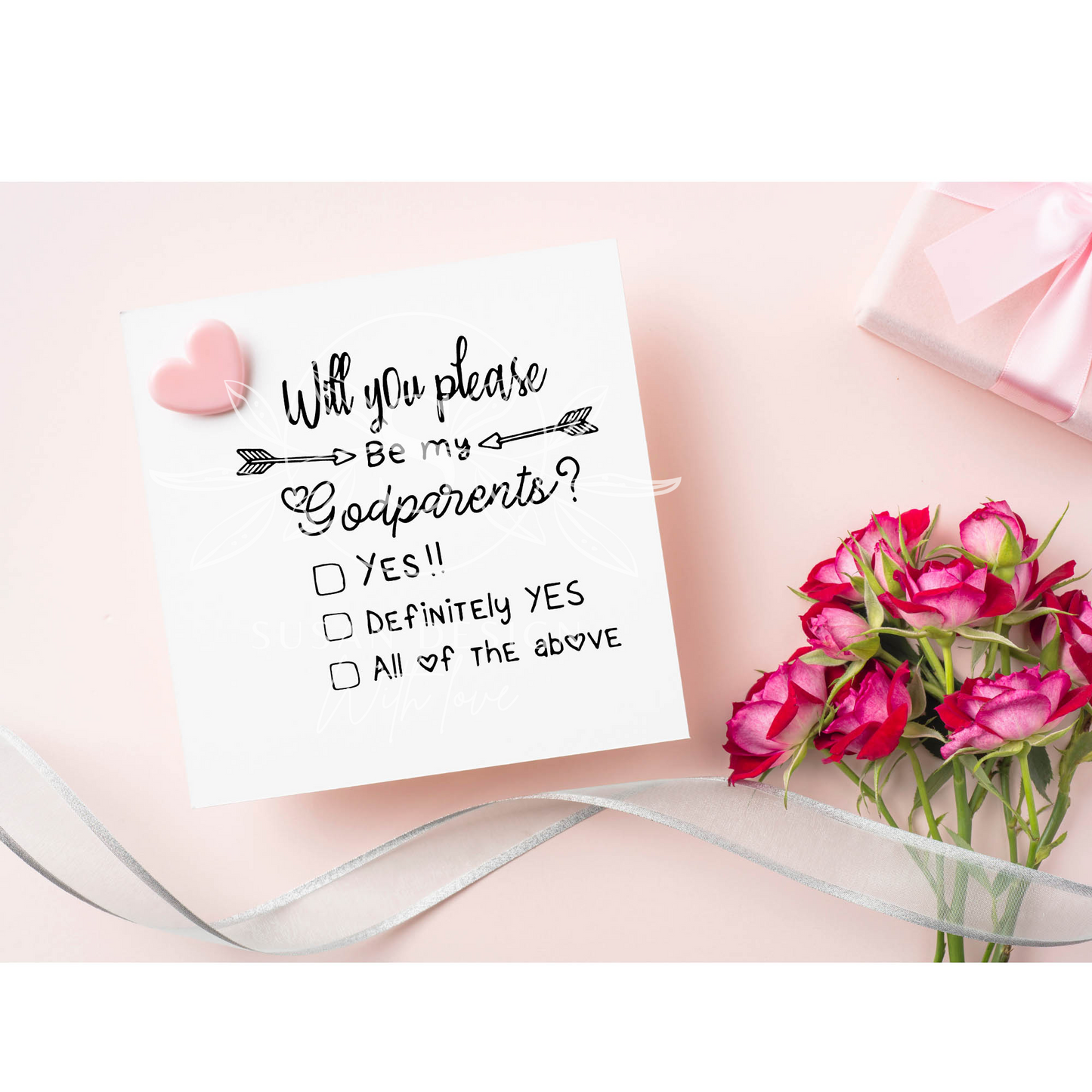 Godparents Proposal, Christening SVG