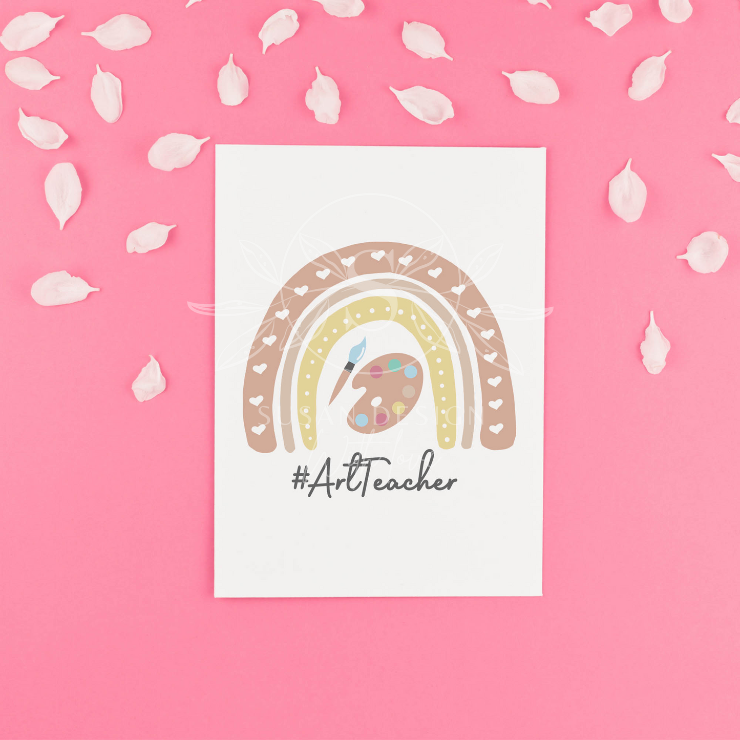 Art Teacher Boho Rainbow SVG