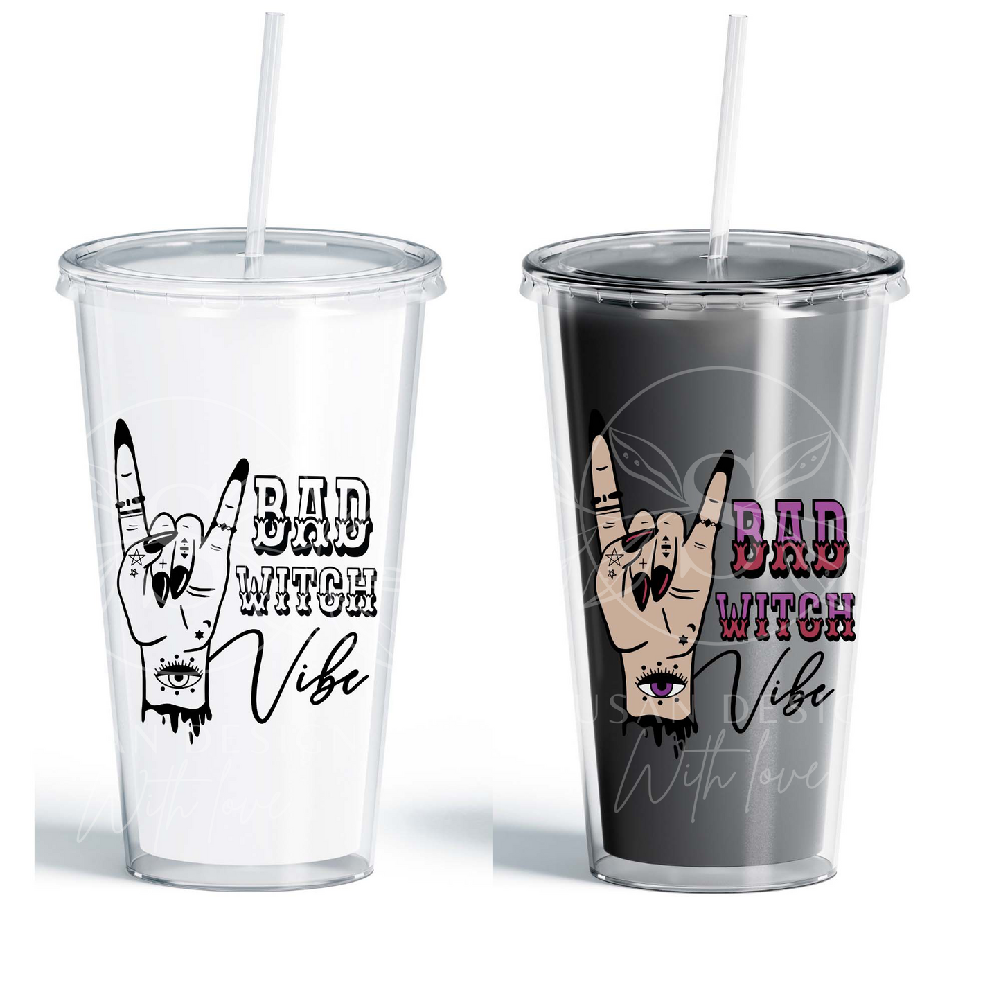 Bad Witch Vibe Rock SVG, Halloween Design