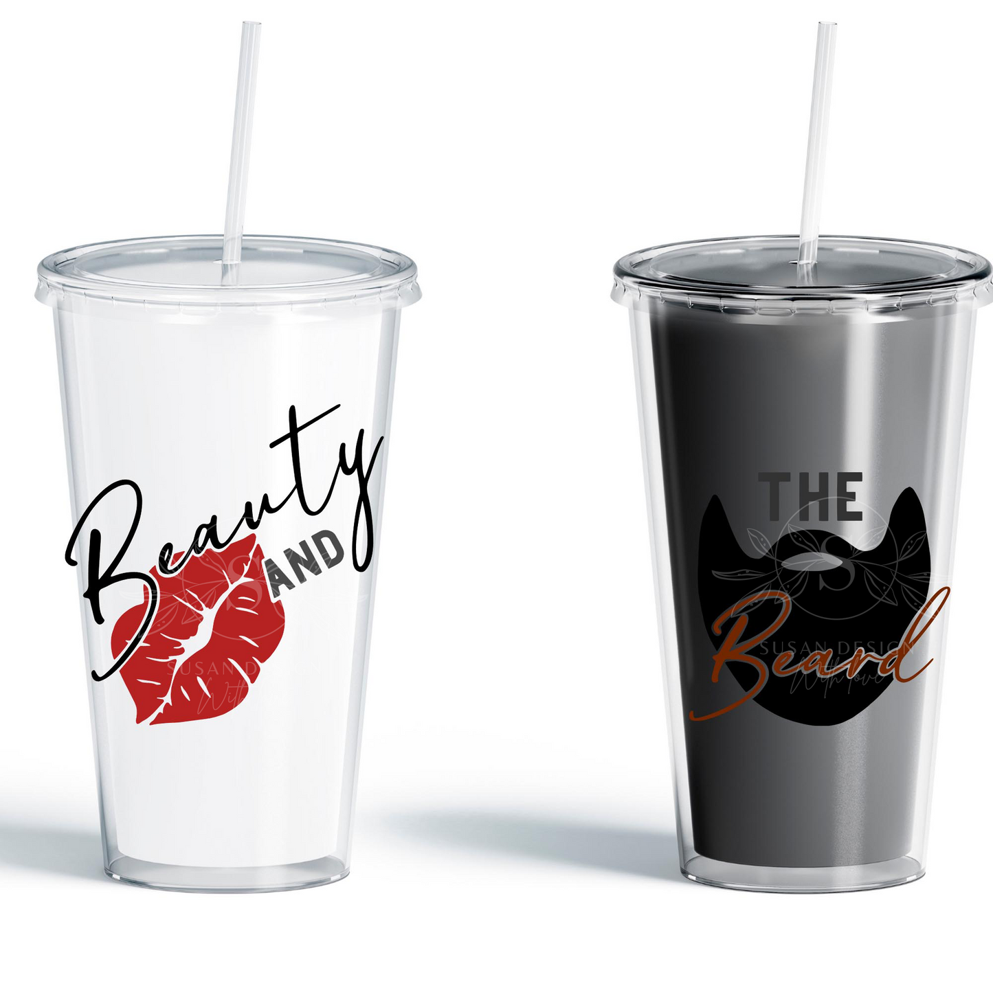Beauty and The Beard, Couples Shirt SVG
