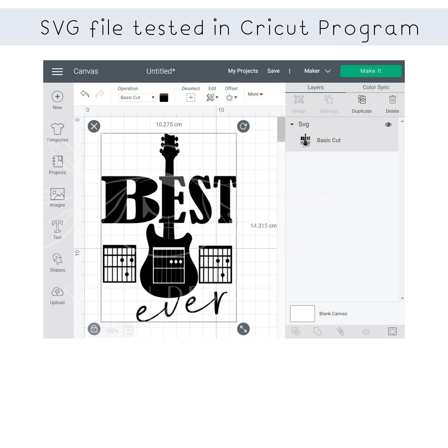 Best Dad Ever SVG, Guitar Cord, Fathers day SVG
