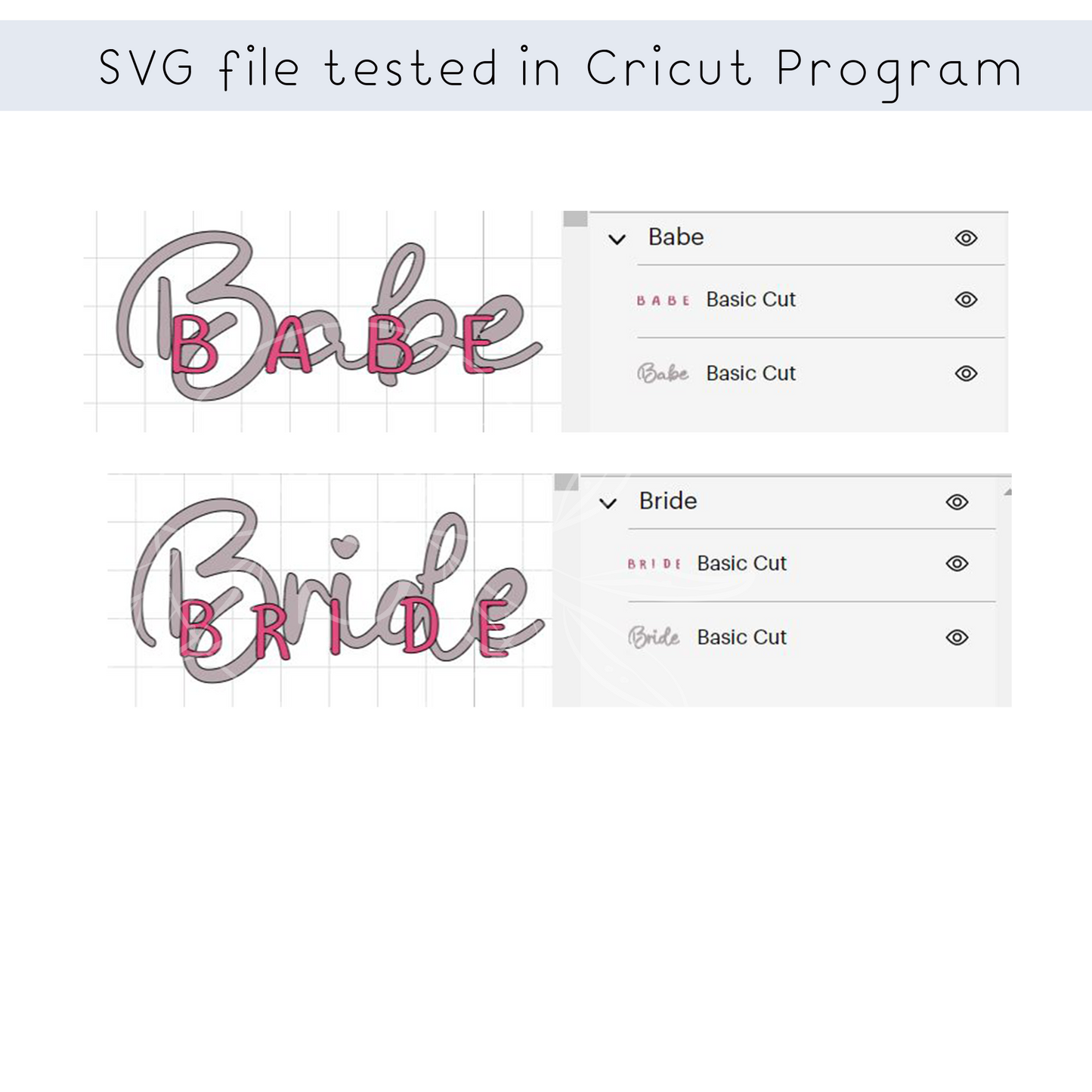 Bride Babe Scripted Bachelorette Party Bundle Svg